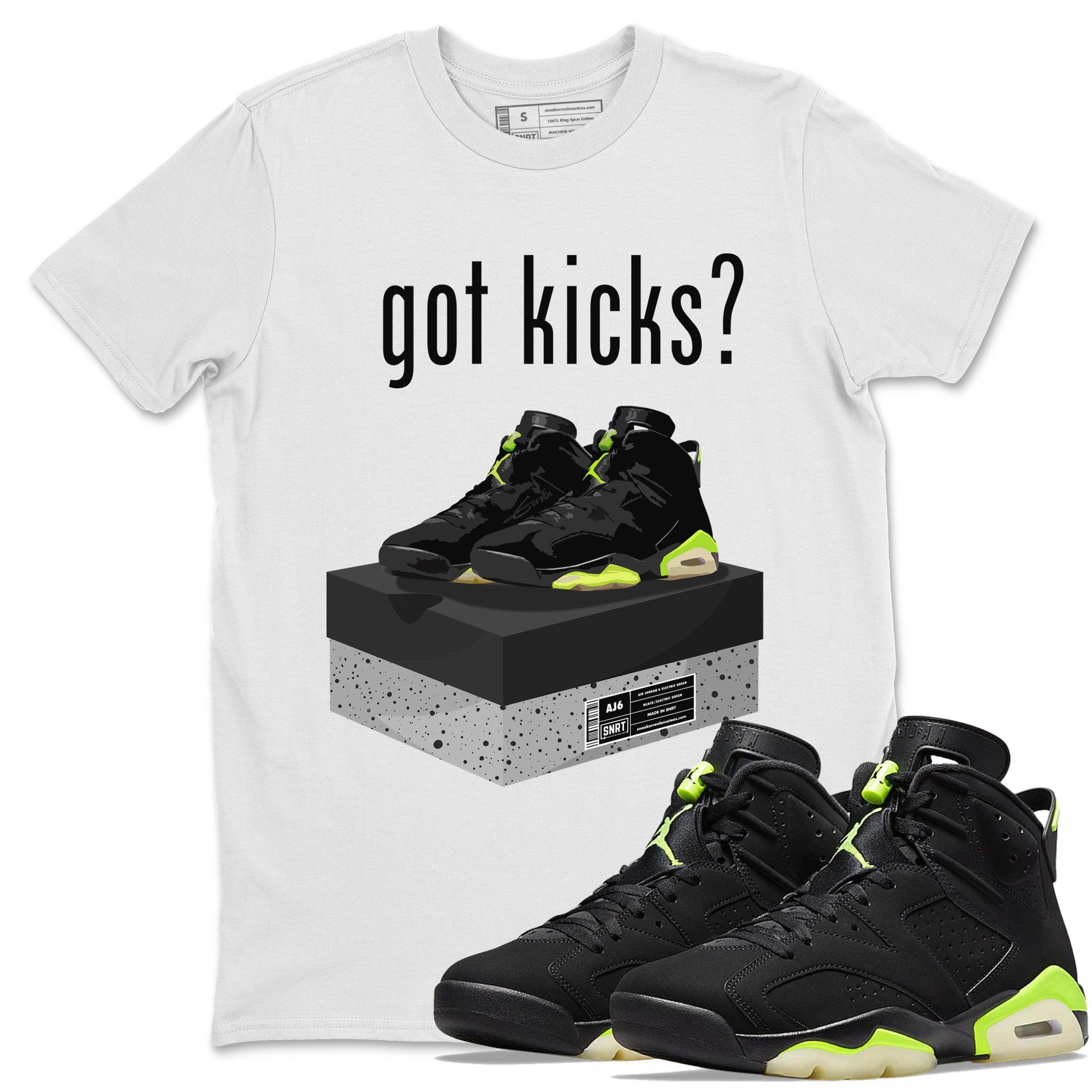 Jordan 6 Electric Green Shirt To Match Jordans Got Kicks Sneaker Tees Jordan 6 Electric Green Drip Gear Zone Sneaker Matching Clothing Unisex Shirts