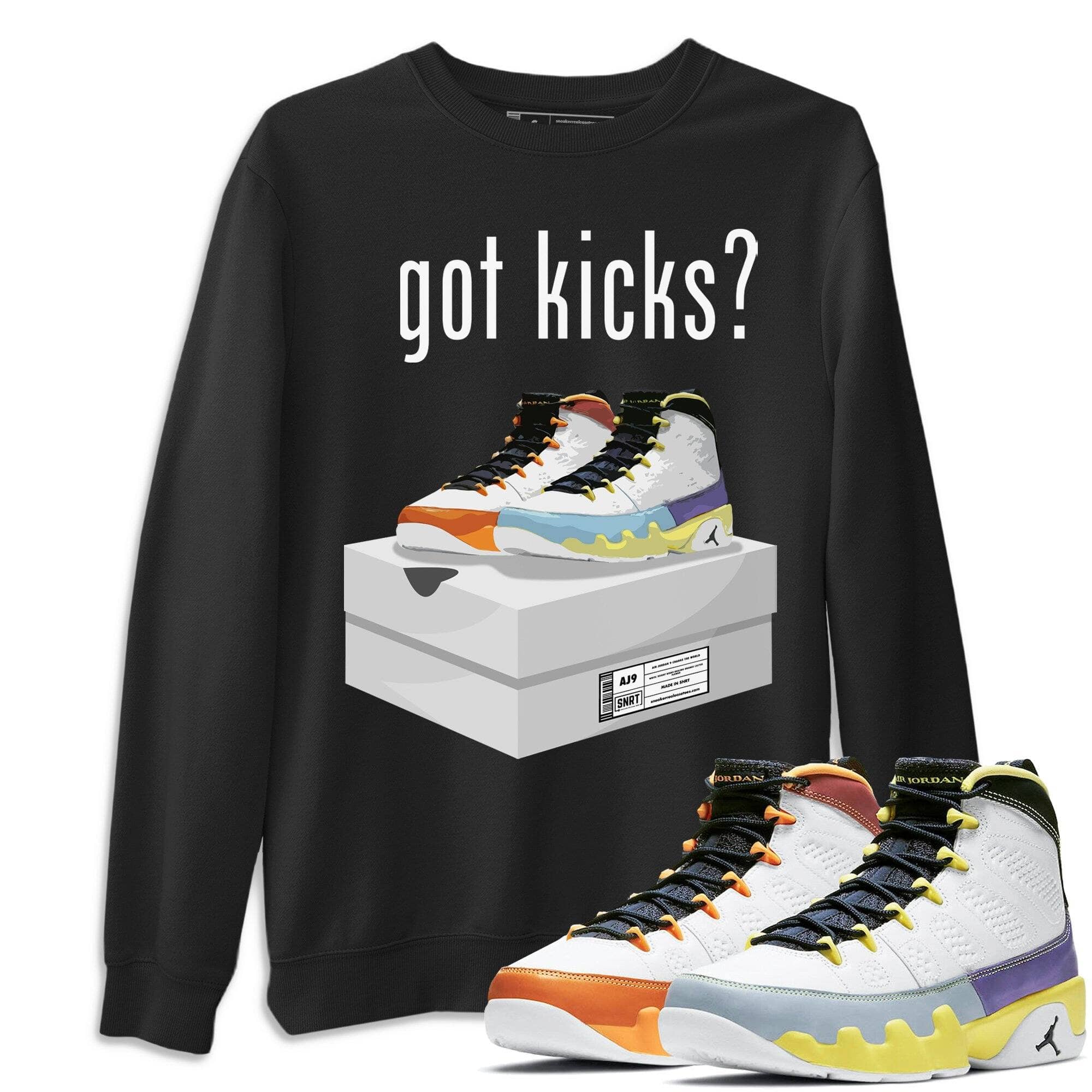 Jordan 9 Change The World Shirt To Match Jordans Got Kicks Sneaker Tees Jordan 9 Change The World Drip Gear Zone Sneaker Matching Clothing Unisex Shirts