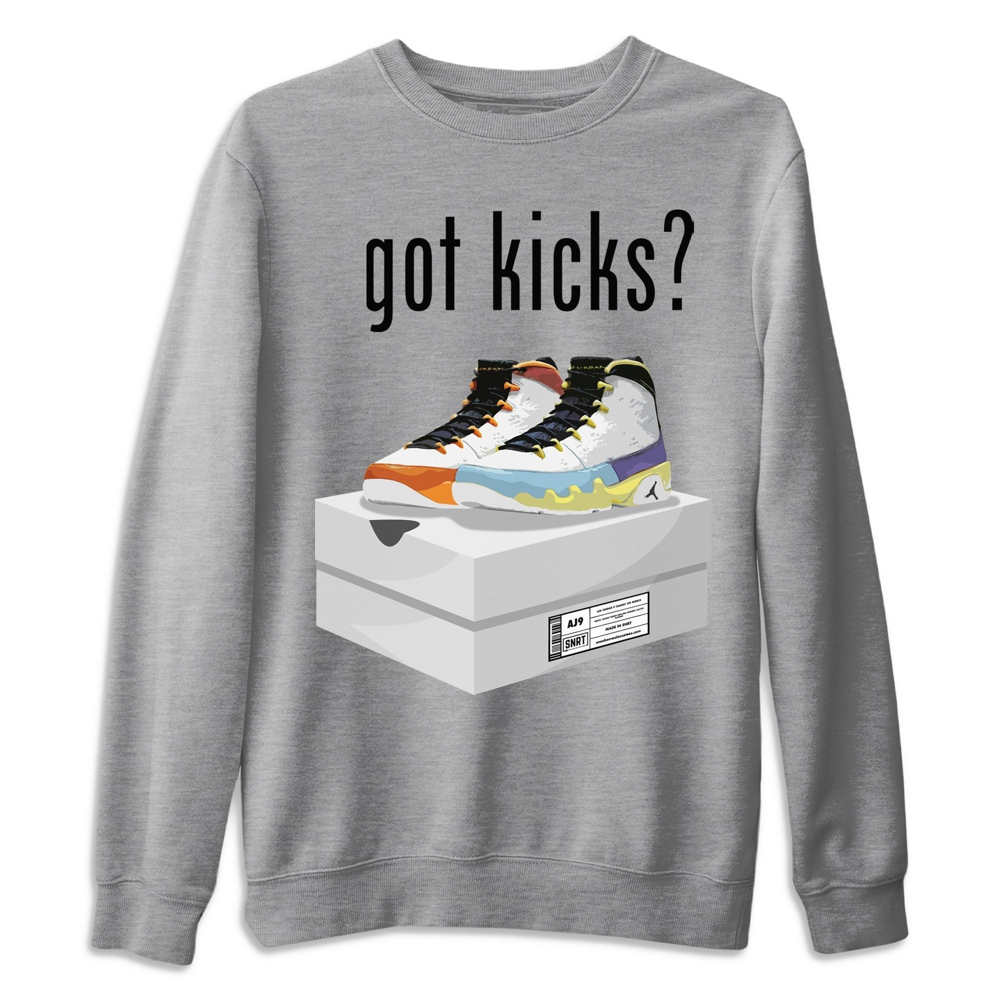 Jordan 9 Change The World Shirt To Match Jordans Got Kicks Sneaker Tees Jordan 9 Change The World Drip Gear Zone Sneaker Matching Clothing Unisex Shirts