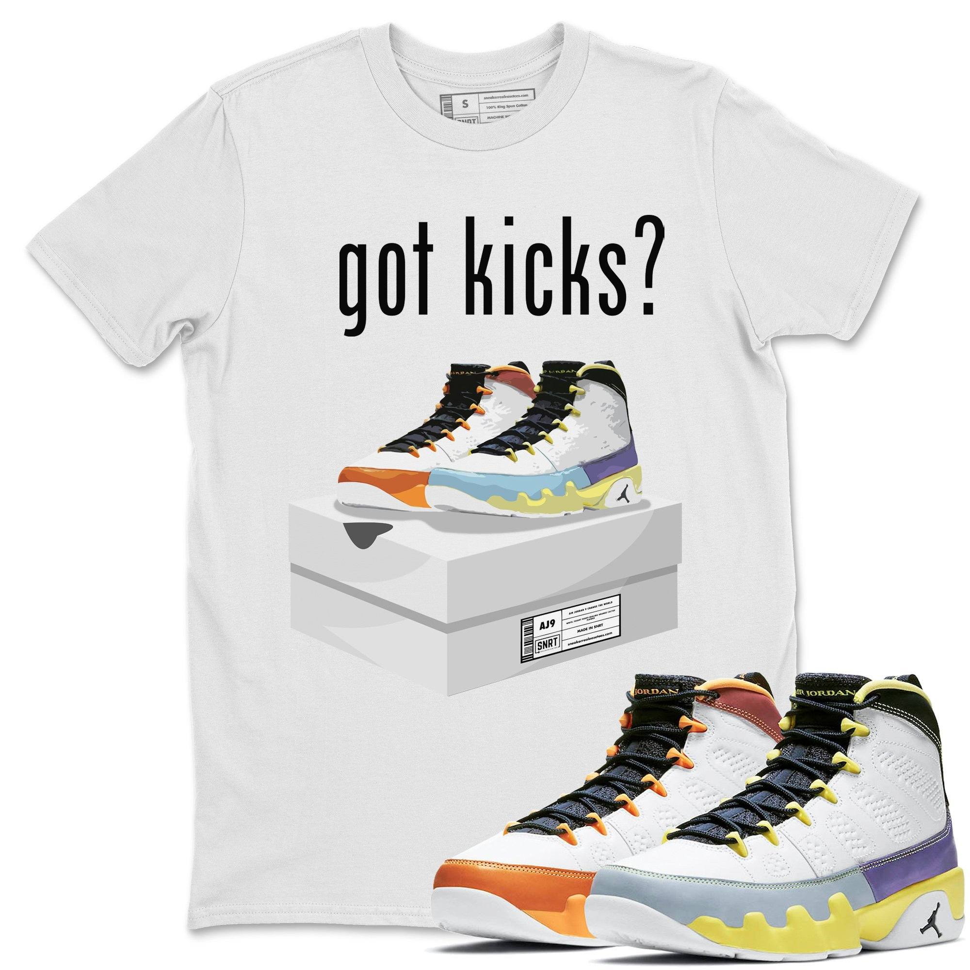 Jordan 9 Change The World Shirt To Match Jordans Got Kicks Sneaker Tees Jordan 9 Change The World Drip Gear Zone Sneaker Matching Clothing Unisex Shirts