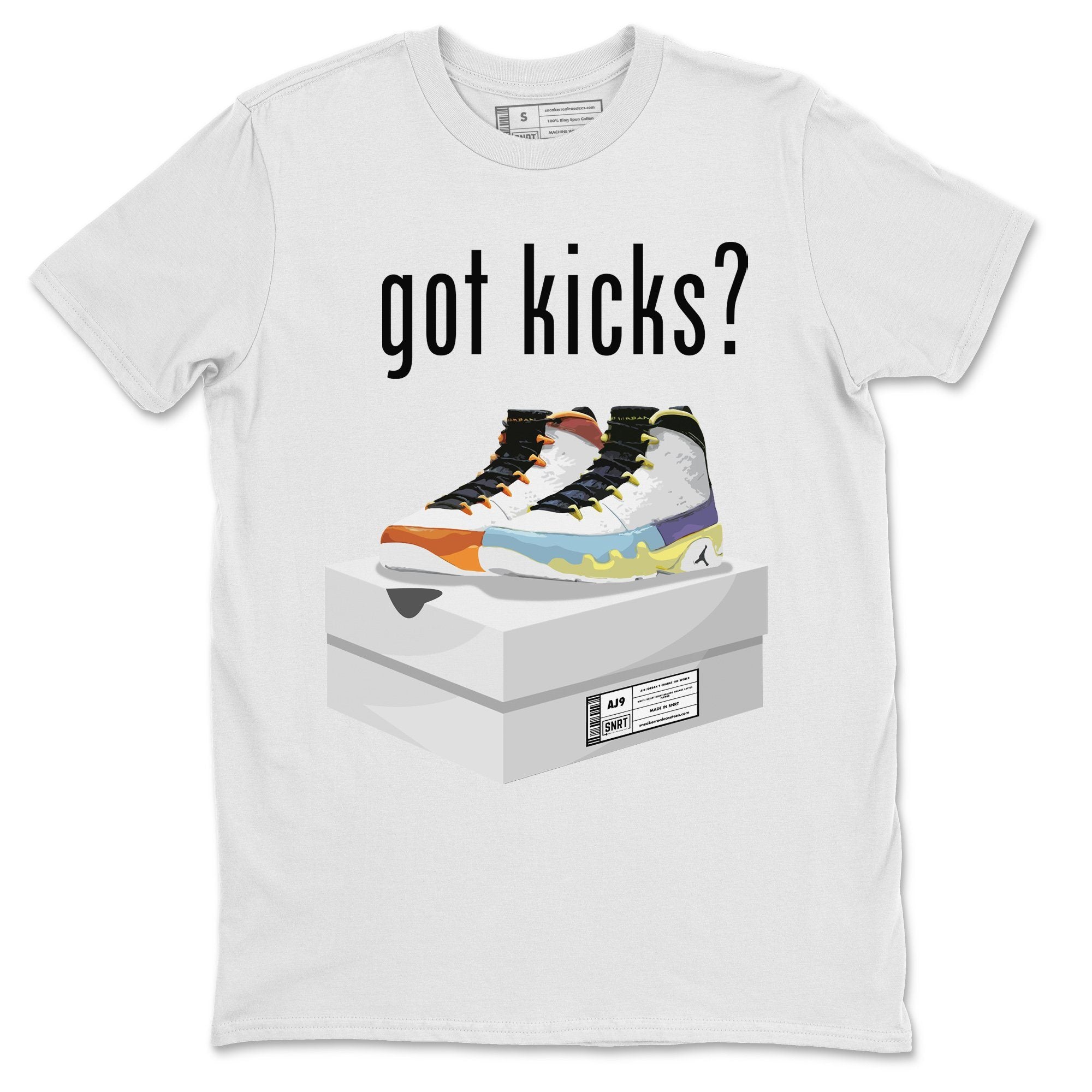 Jordan 9 Change The World Shirt To Match Jordans Got Kicks Sneaker Tees Jordan 9 Change The World Drip Gear Zone Sneaker Matching Clothing Unisex Shirts