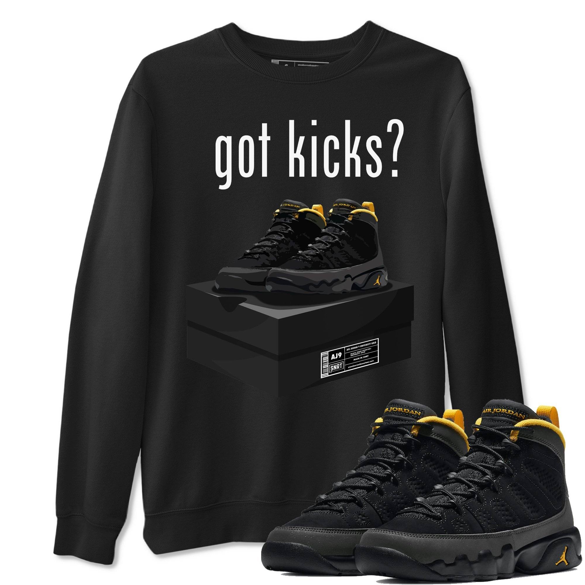 Jordan 9 University Gold Shirt To Match Jordans Got Kicks Sneaker Tees Jordan 9 University Gold Drip Gear Zone Sneaker Matching Clothing Unisex Shirts