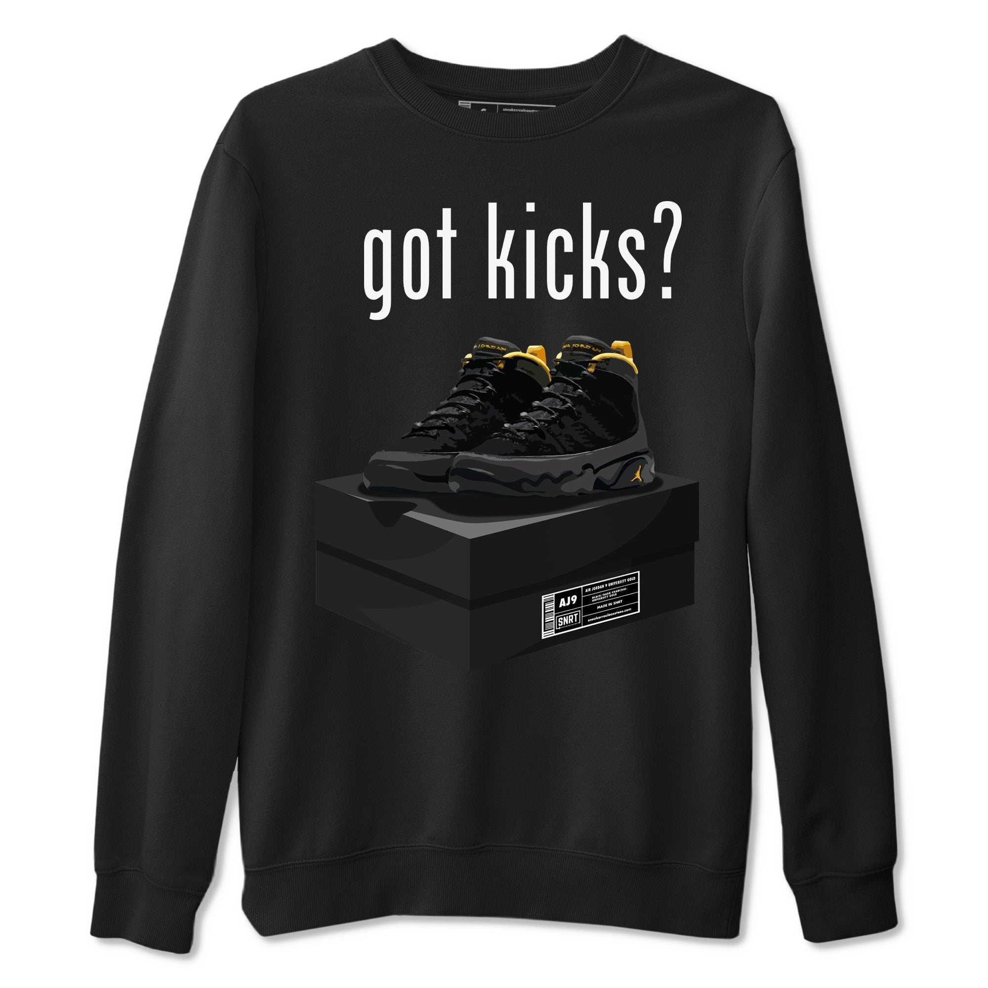 Jordan 9 University Gold Shirt To Match Jordans Got Kicks Sneaker Tees Jordan 9 University Gold Drip Gear Zone Sneaker Matching Clothing Unisex Shirts