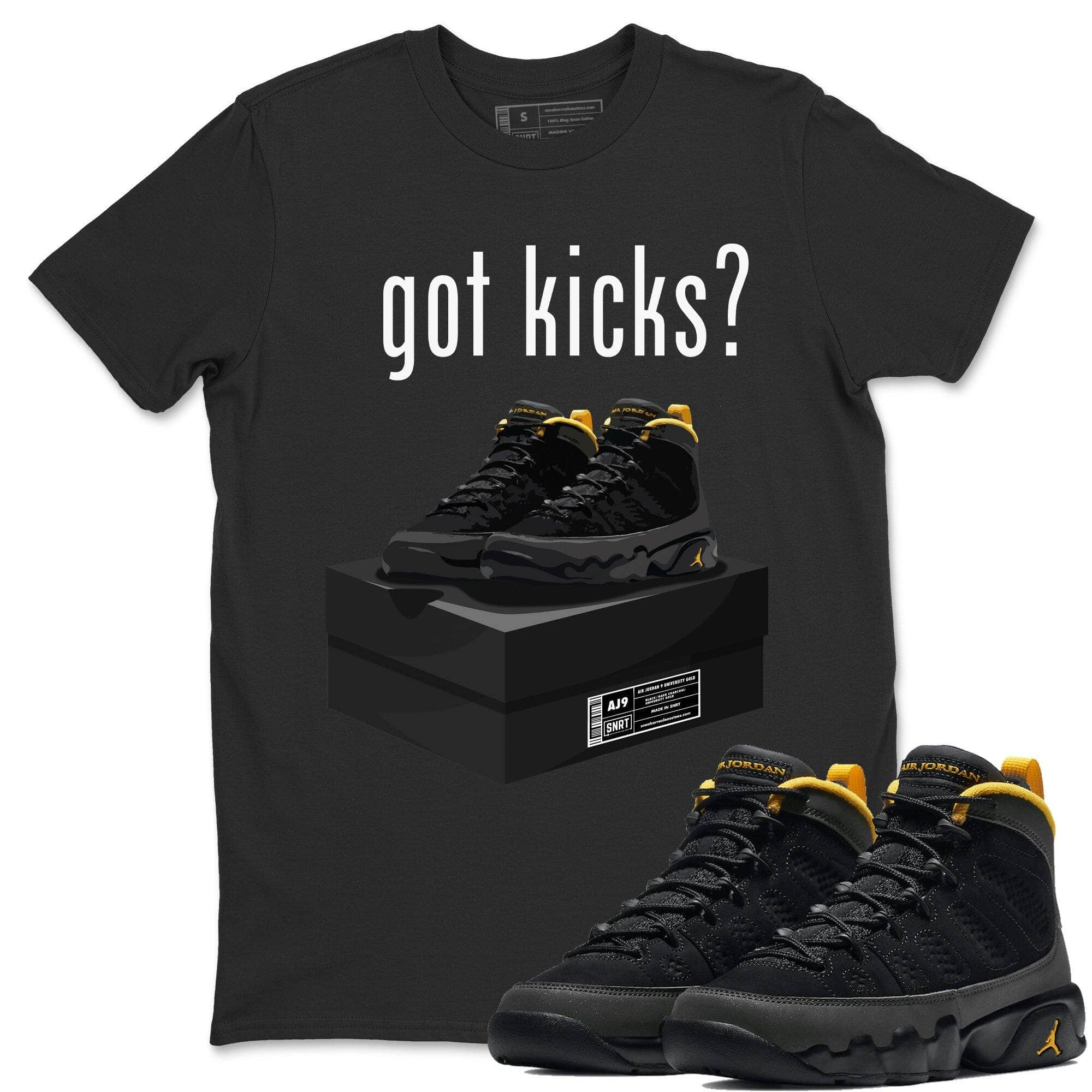 Jordan 9 University Gold Shirt To Match Jordans Got Kicks Sneaker Tees Jordan 9 University Gold Drip Gear Zone Sneaker Matching Clothing Unisex Shirts