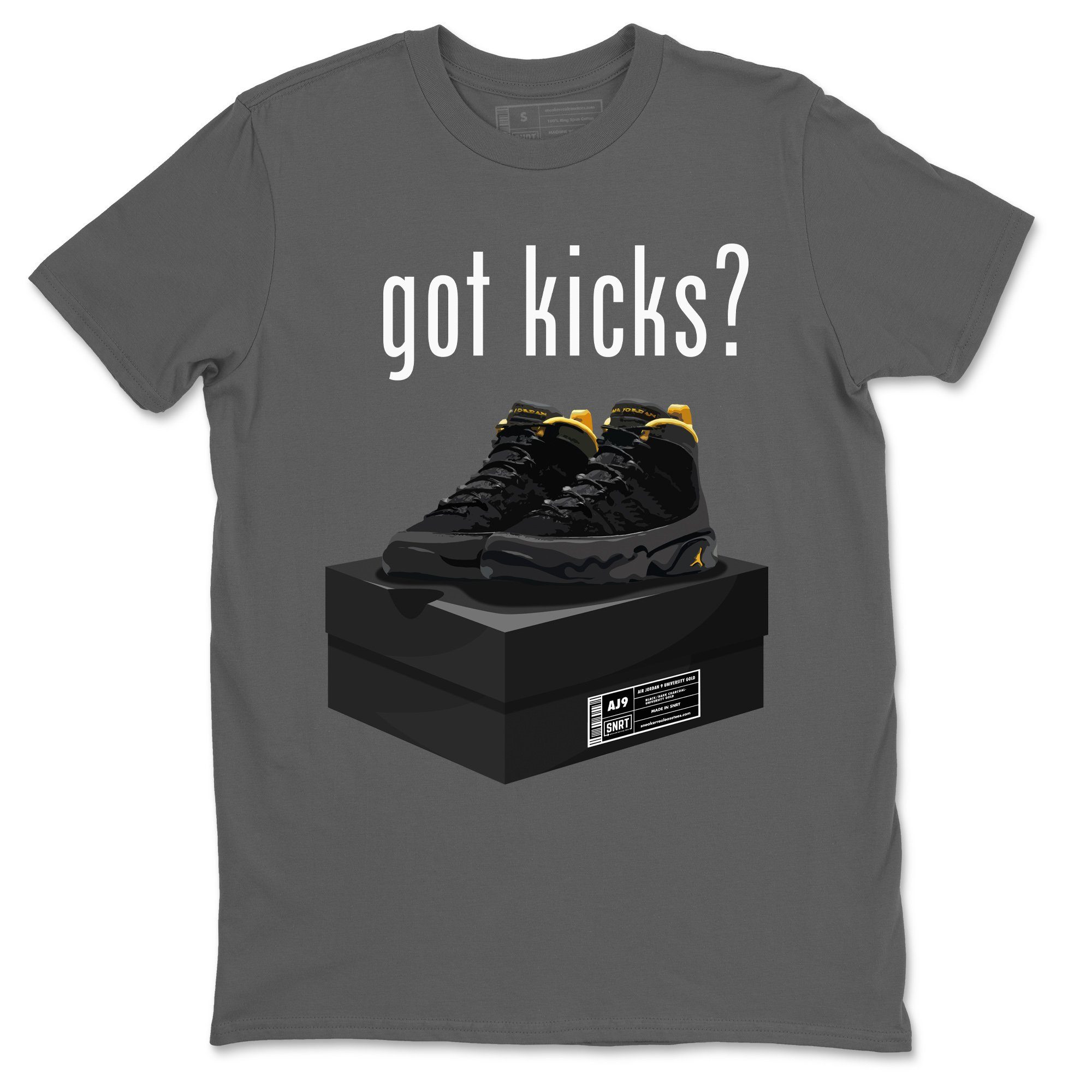 Jordan 9 University Gold Shirt To Match Jordans Got Kicks Sneaker Tees Jordan 9 University Gold Drip Gear Zone Sneaker Matching Clothing Unisex Shirts