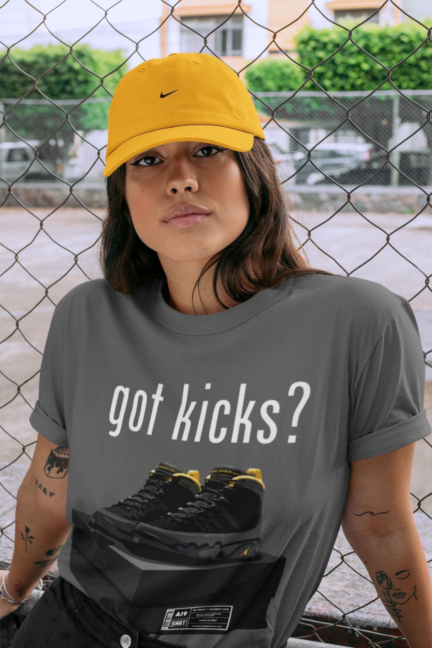 Jordan 9 University Gold Shirt To Match Jordans Got Kicks Sneaker Tees Jordan 9 University Gold Drip Gear Zone Sneaker Matching Clothing Unisex Shirts