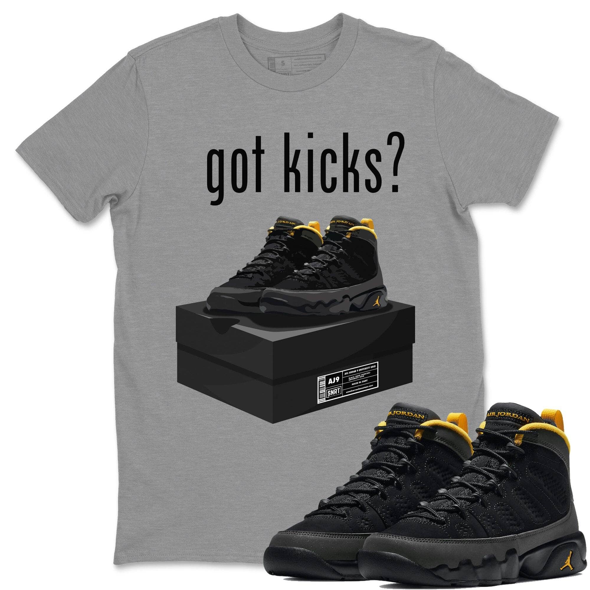 Jordan 9 University Gold Shirt To Match Jordans Got Kicks Sneaker Tees Jordan 9 University Gold Drip Gear Zone Sneaker Matching Clothing Unisex Shirts