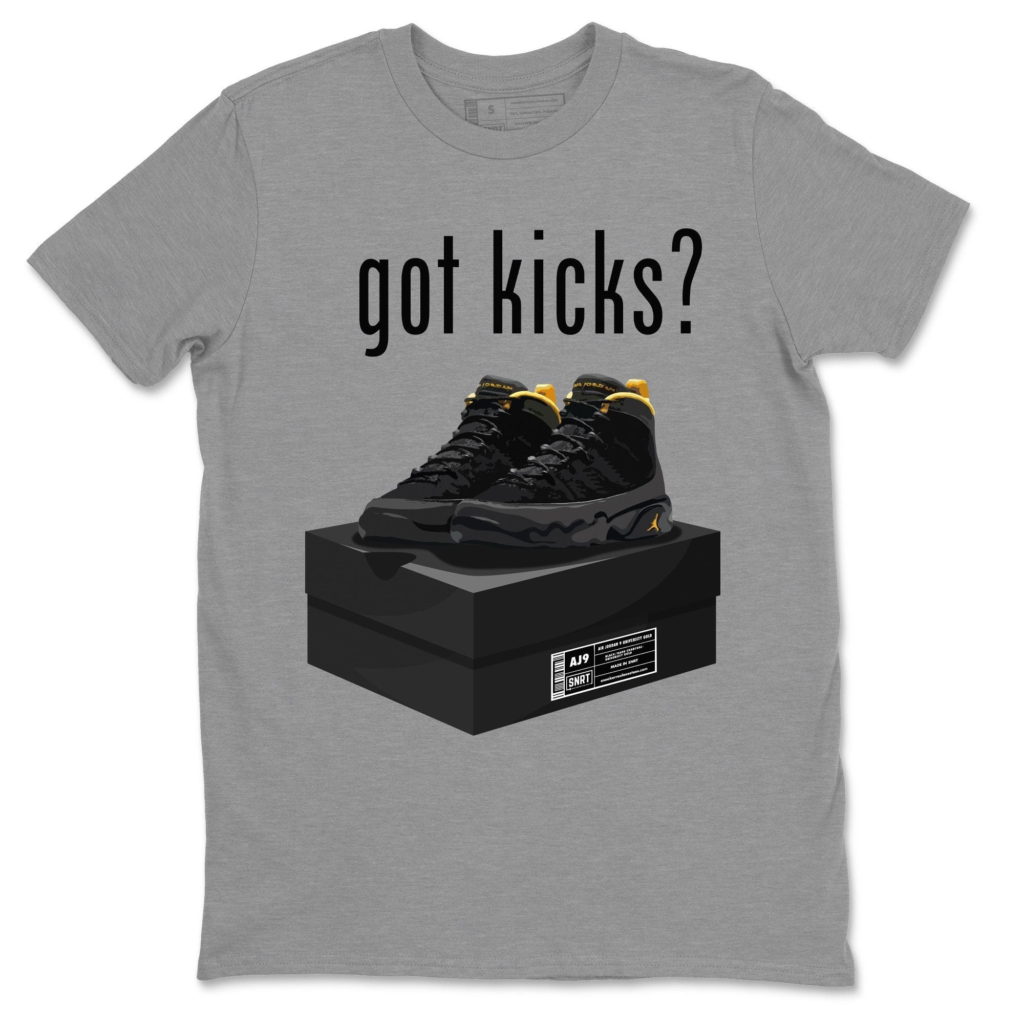 Jordan 9 University Gold Shirt To Match Jordans Got Kicks Sneaker Tees Jordan 9 University Gold Drip Gear Zone Sneaker Matching Clothing Unisex Shirts