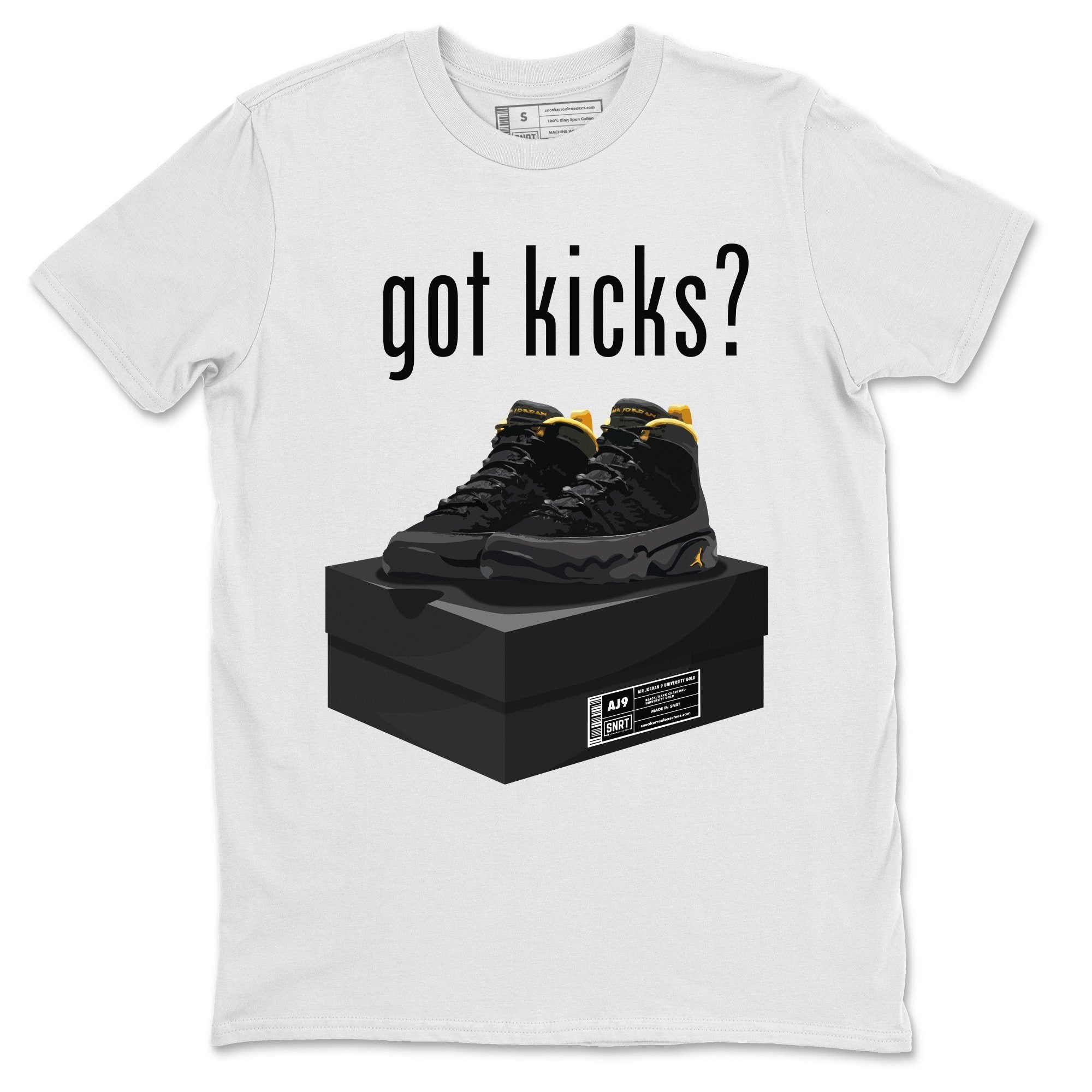 Jordan 9 University Gold Shirt To Match Jordans Got Kicks Sneaker Tees Jordan 9 University Gold Drip Gear Zone Sneaker Matching Clothing Unisex Shirts