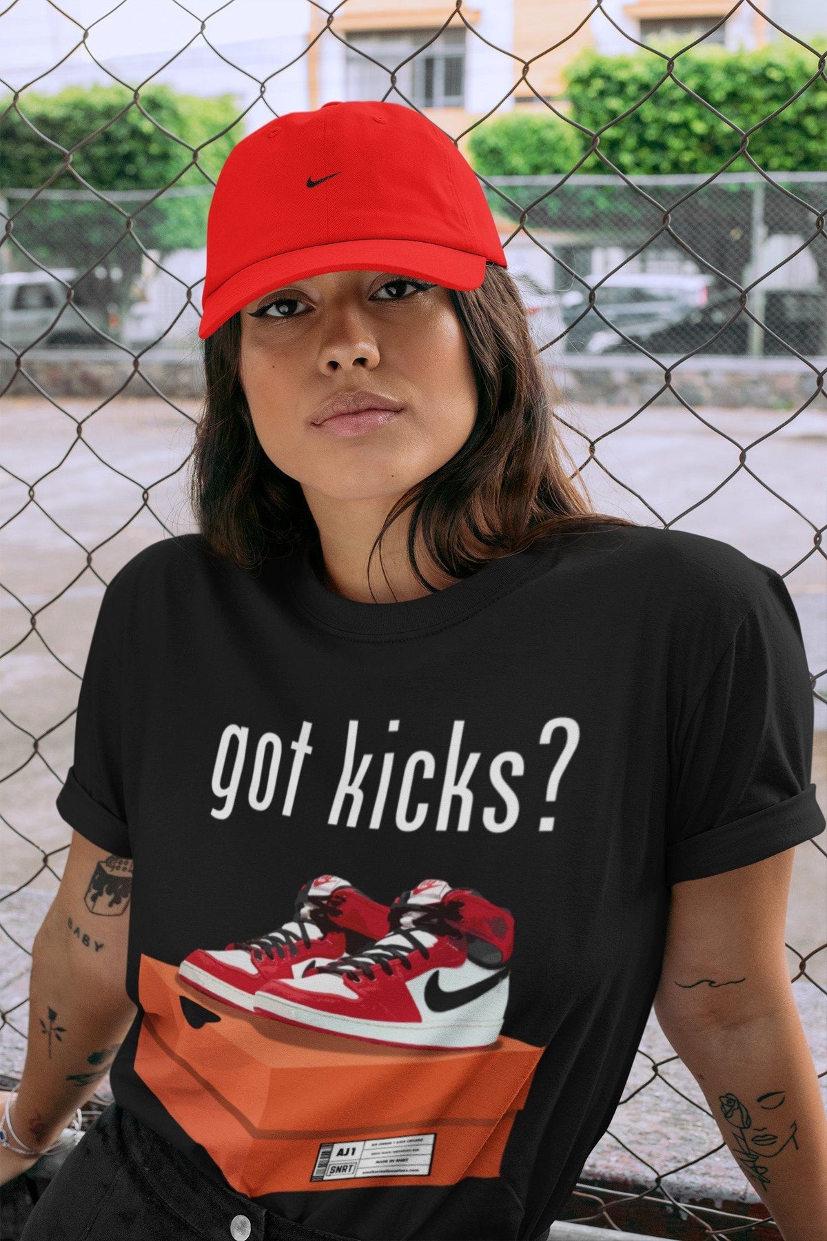 Jordan 1 Chicago Sneaker Matching T-Shirt Got Kicks Sneaker Tees Jordan 1 Chicago Sneaker Release Tees Crew Neck Tees