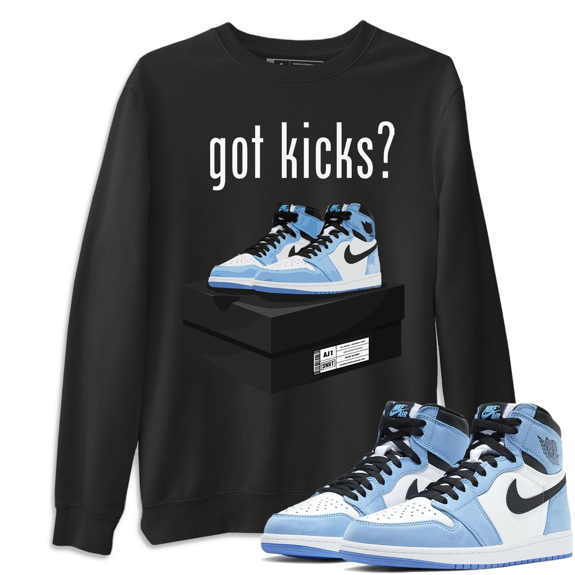 Jordan 1 University Blue Shirt To Match Jordans Got Kicks Sneaker Tees Jordan 1 University Blue Drip Gear Zone Sneaker Matching Clothing Unisex Shirts