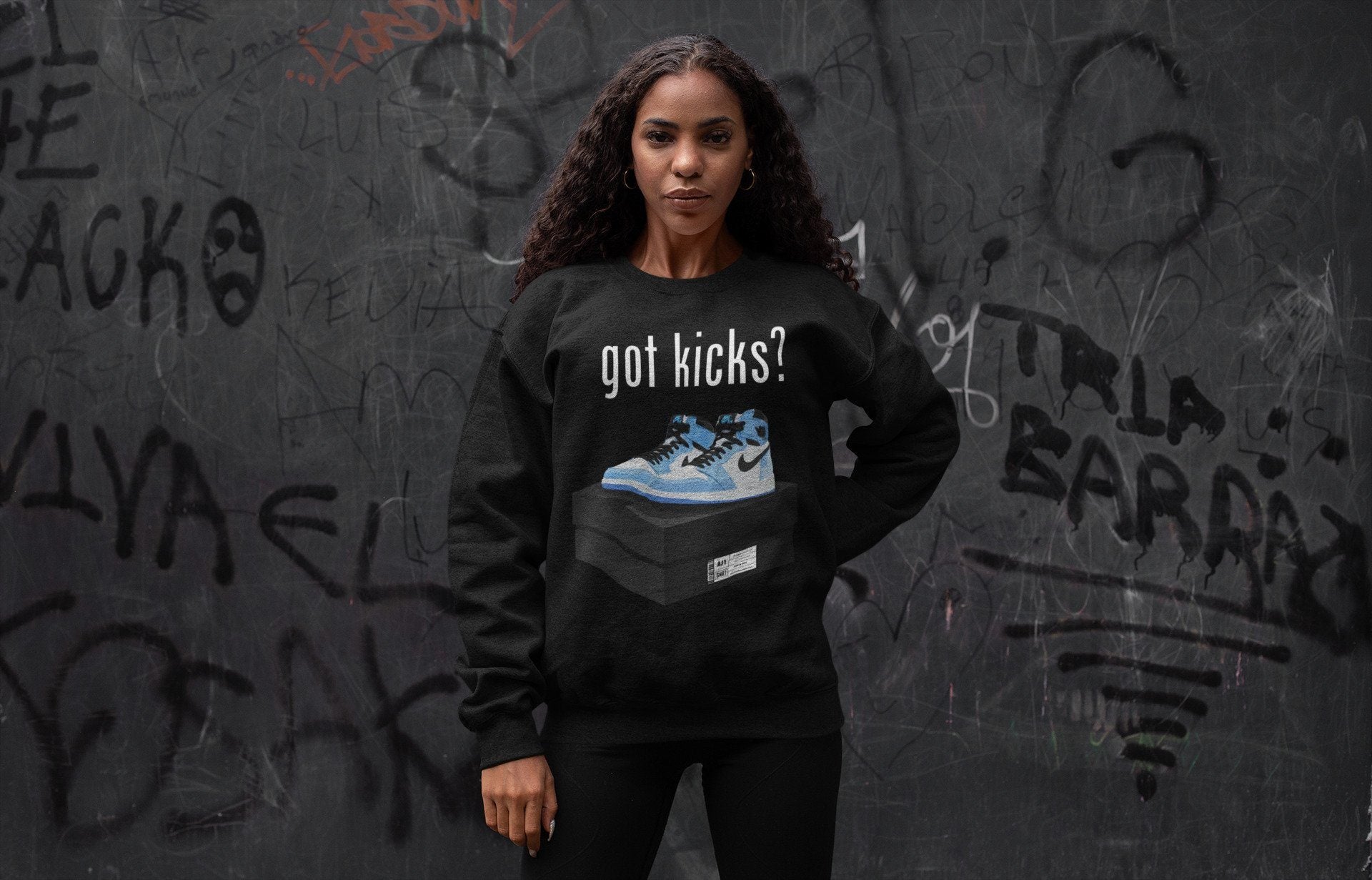 Jordan 1 University Blue Shirt To Match Jordans Got Kicks Sneaker Tees Jordan 1 University Blue Drip Gear Zone Sneaker Matching Clothing Unisex Shirts