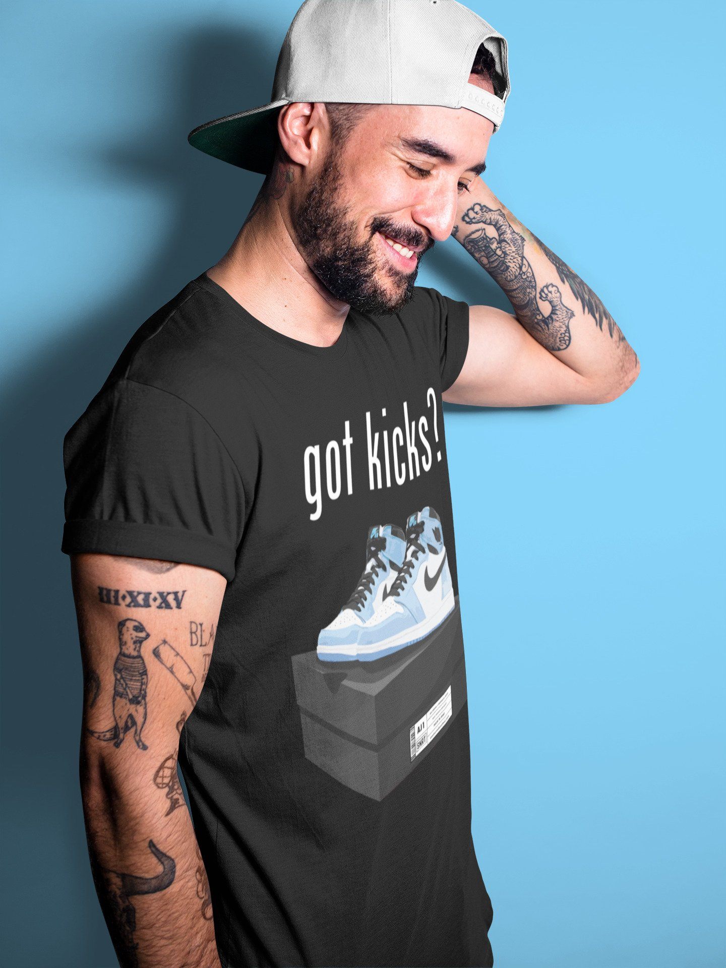 Jordan 1 University Blue Shirt To Match Jordans Got Kicks Sneaker Tees Jordan 1 University Blue Drip Gear Zone Sneaker Matching Clothing Unisex Shirts