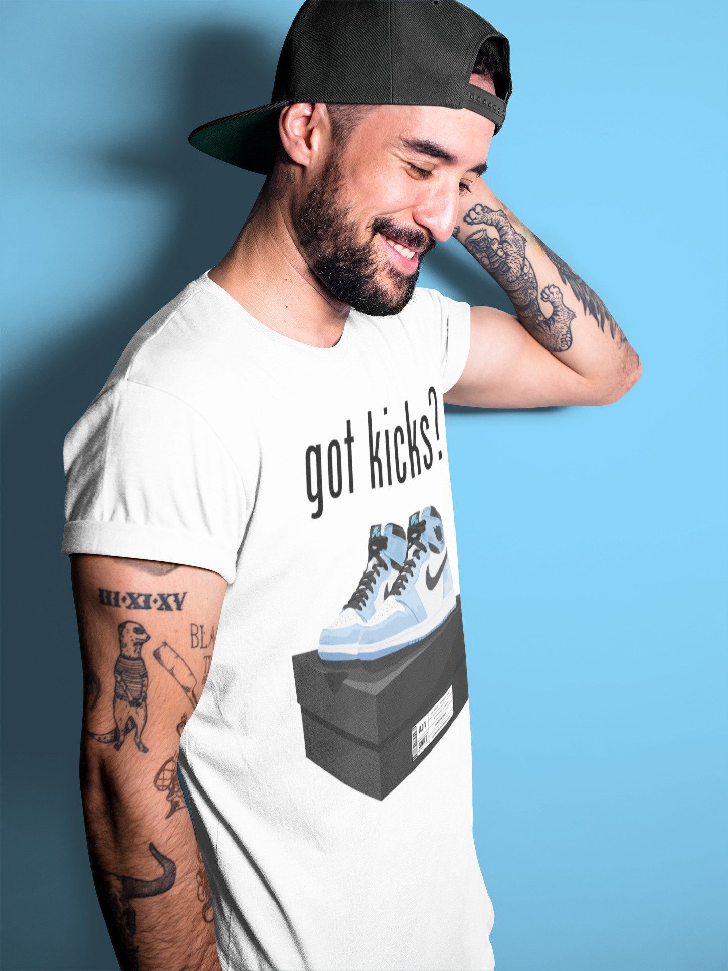 Jordan 1 University Blue Shirt To Match Jordans Got Kicks Sneaker Tees Jordan 1 University Blue Drip Gear Zone Sneaker Matching Clothing Unisex Shirts