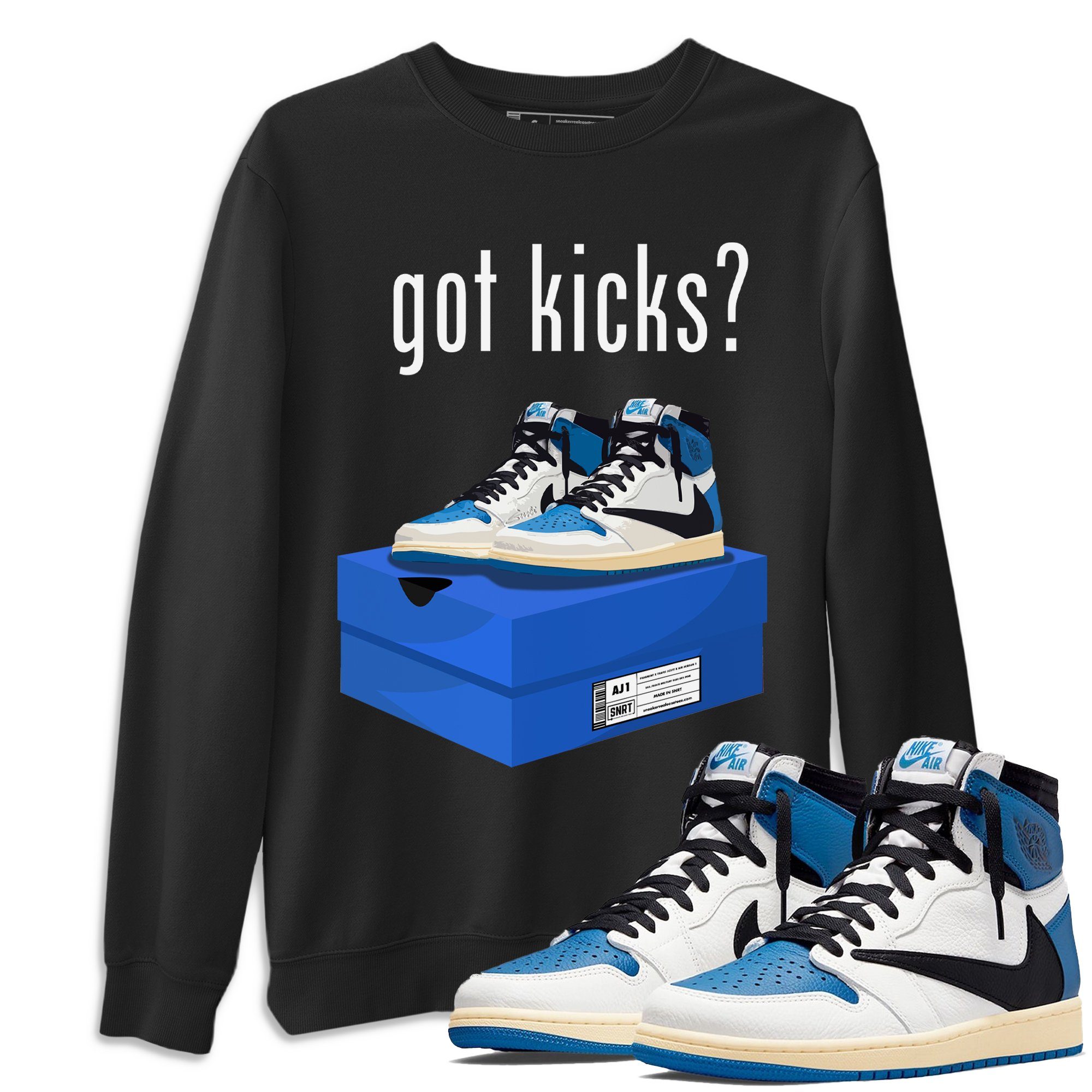 Jordan 1 Travis Scott Fragment Shirt To Match Jordans Got Kicks Sneaker Tees Jordan 1 Travis Scott Fragment Drip Gear Zone Sneaker Matching Clothing Unisex Shirts