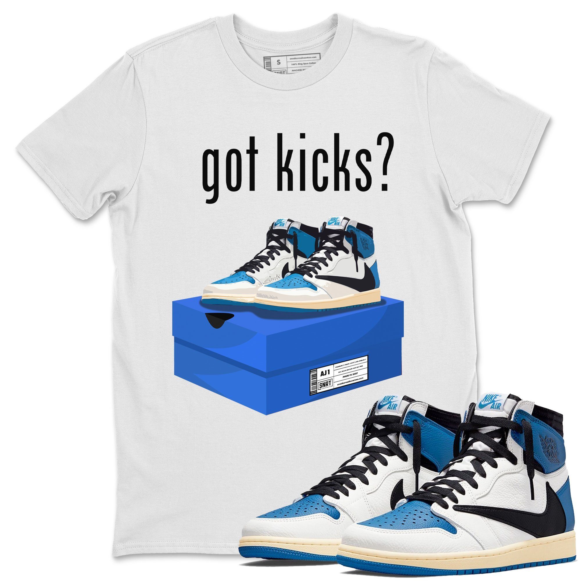 Jordan 1 Travis Scott Fragment Shirt To Match Jordans Got Kicks Sneaker Tees Jordan 1 Travis Scott Fragment Drip Gear Zone Sneaker Matching Clothing Unisex Shirts