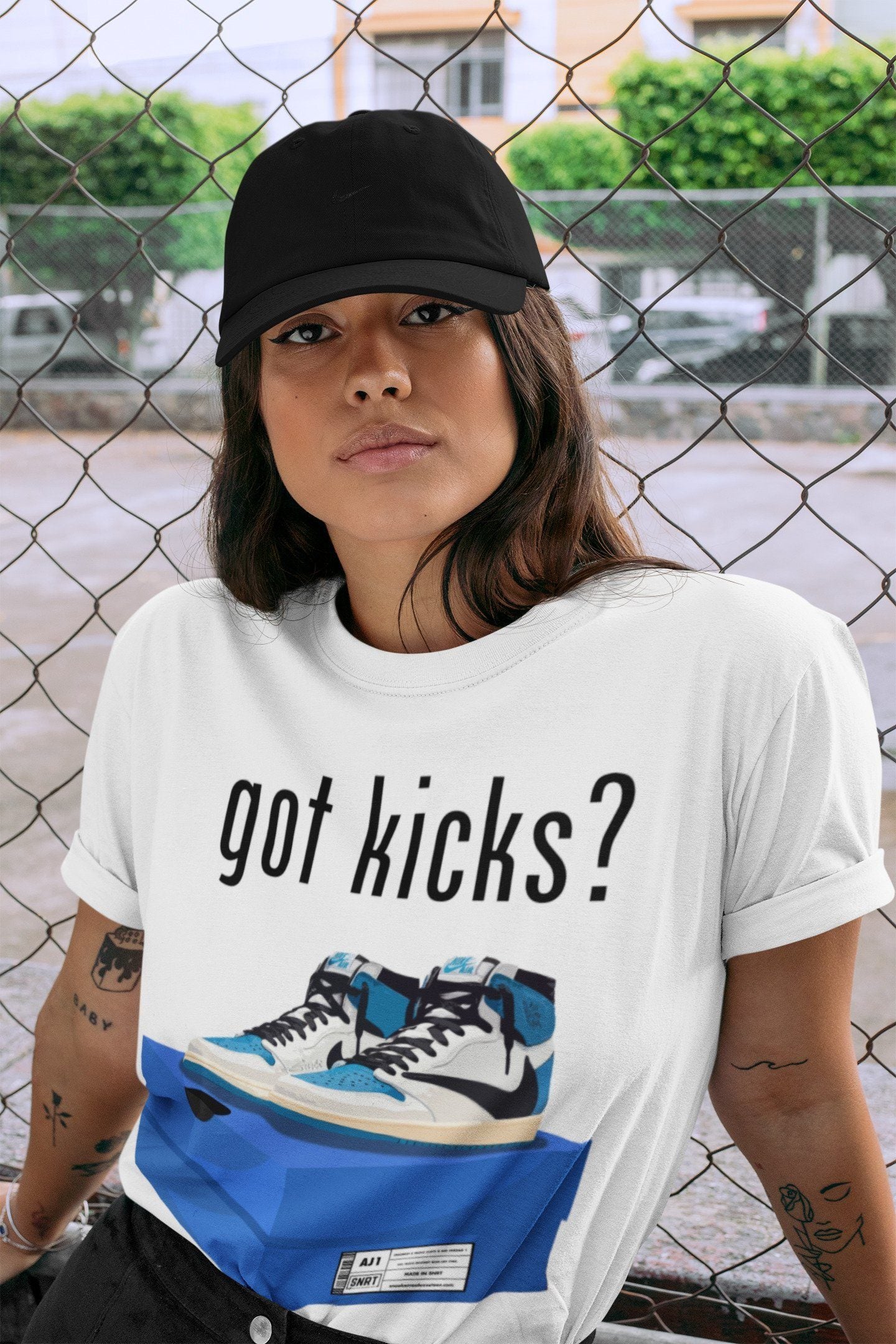 Jordan 1 Travis Scott Fragment Shirt To Match Jordans Got Kicks Sneaker Tees Jordan 1 Travis Scott Fragment Drip Gear Zone Sneaker Matching Clothing Unisex Shirts
