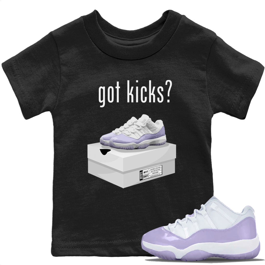 Jordan 11 Pure Violet Sneaker Matching T-Shirt Got Kicks Sneaker Tees Jordan 11 Pure Violet Sneaker Release Tees Kids Shirts