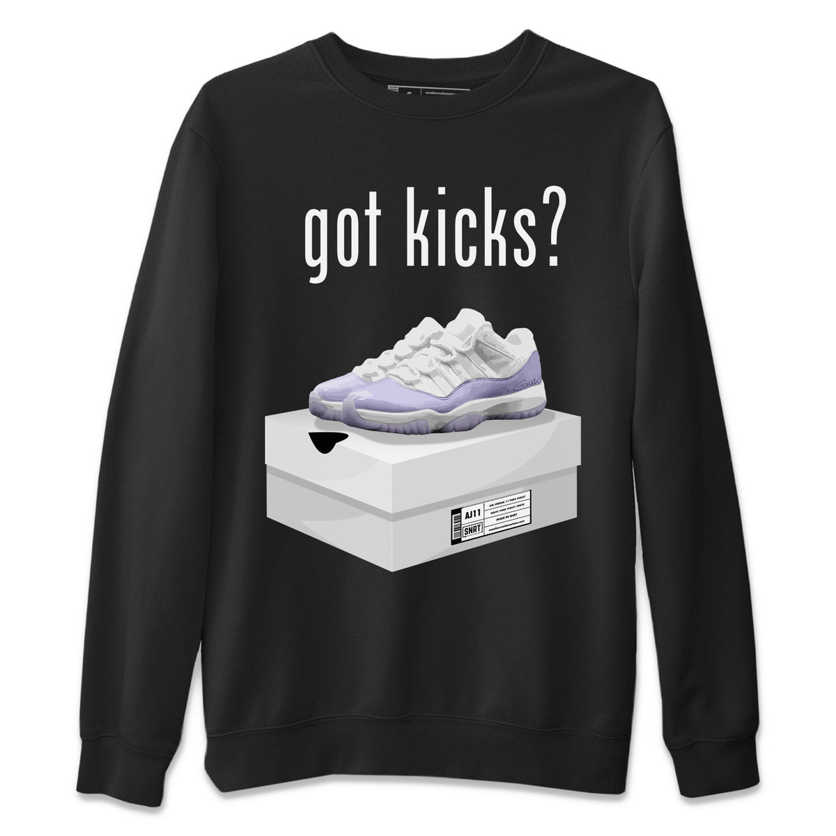 Jordan 11 Pure Violet Sneaker Matching T-Shirt Got Kicks Sneaker Tees Jordan 11 Pure Violet Sneaker Release Tees Crew Neck Tees