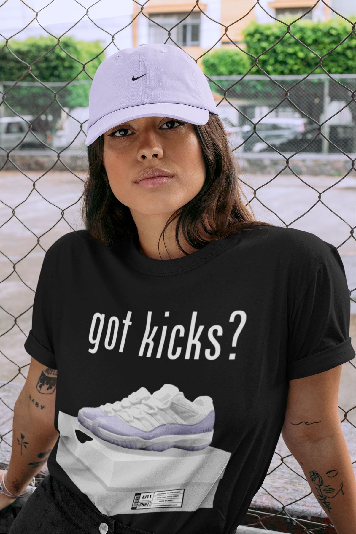 Jordan 11 Pure Violet Sneaker Matching T-Shirt Got Kicks Sneaker Tees Jordan 11 Pure Violet Sneaker Release Tees Crew Neck Tees