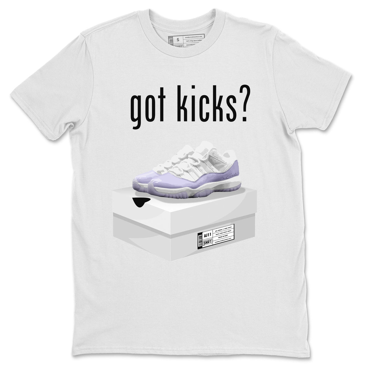 Jordan 11 Pure Violet Sneaker Matching T-Shirt Got Kicks Sneaker Tees Jordan 11 Pure Violet Sneaker Release Tees Crew Neck Tees