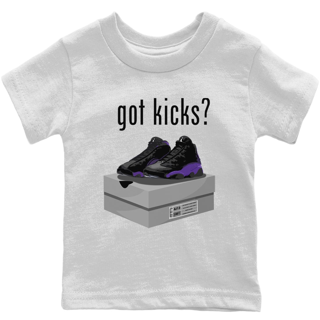 Jordan 13 Court Purple Sneaker Matching T-Shirt Got Kicks Sneaker Tees Jordan 13 Court Purple Sneaker Release Tees Kids Shirts