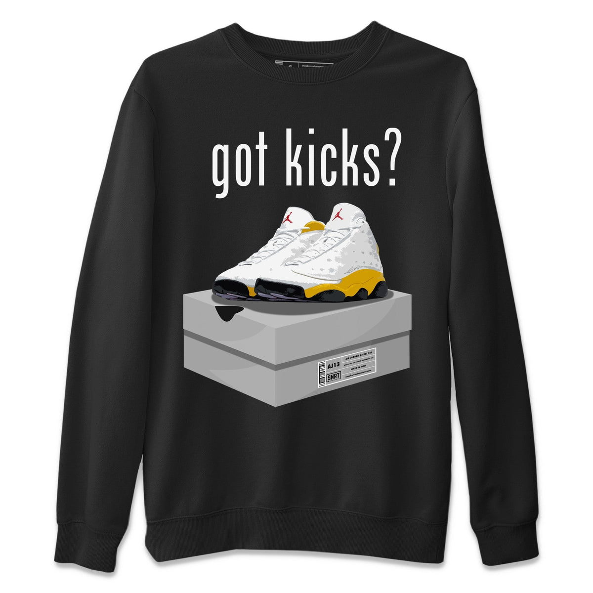 Jordan 13 Del Sol Sneaker Matching T-Shirt Got Kicks Sneaker Tees Jordan 13 Del Sol Sneaker Release Tees Crew Neck Tees