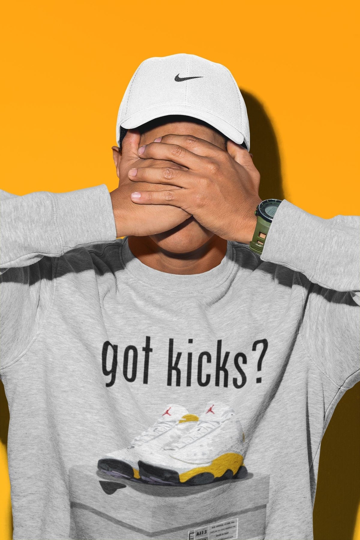 Jordan 13 Del Sol Sneaker Matching T-Shirt Got Kicks Sneaker Tees Jordan 13 Del Sol Sneaker Release Tees Crew Neck Tees