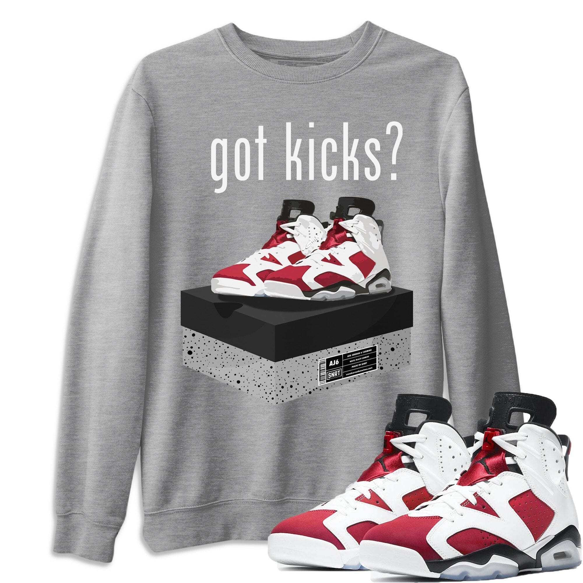 Jordan 6 Carmine Shirt To Match Jordans Got Kicks Sneaker Tees Jordan 6 Carmine Drip Gear Zone Sneaker Matching Clothing Unisex Shirts