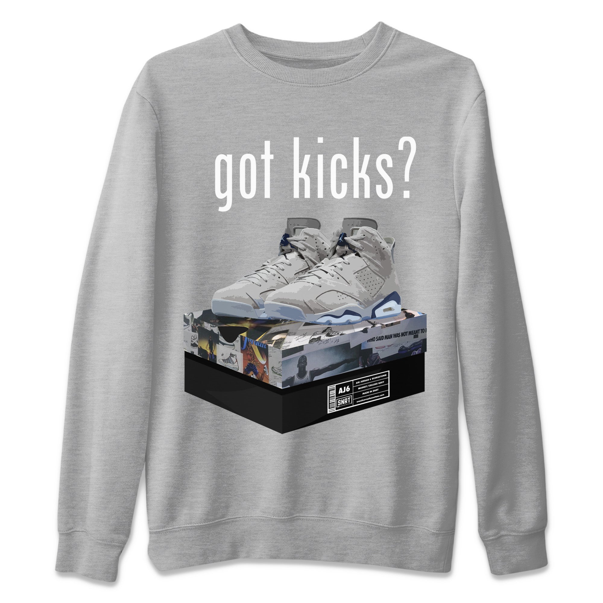 Jordan 6 Georgetown Shirt To Match Jordans Got Kicks Sneaker Tees Jordan 6 Georgetown Drip Gear Zone Sneaker Matching Clothing Unisex Shirts