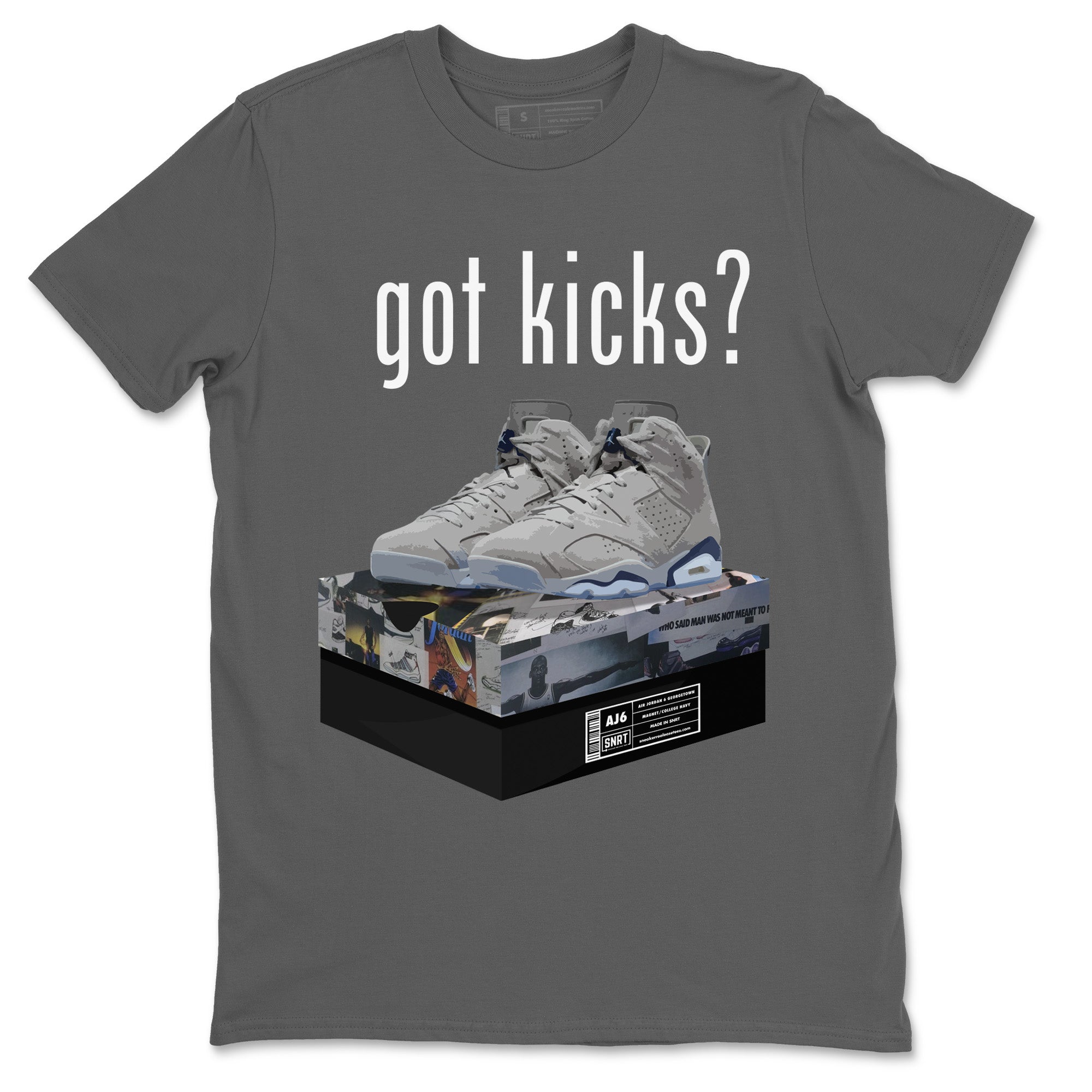 Jordan 6 Georgetown Shirt To Match Jordans Got Kicks Sneaker Tees Jordan 6 Georgetown Drip Gear Zone Sneaker Matching Clothing Unisex Shirts