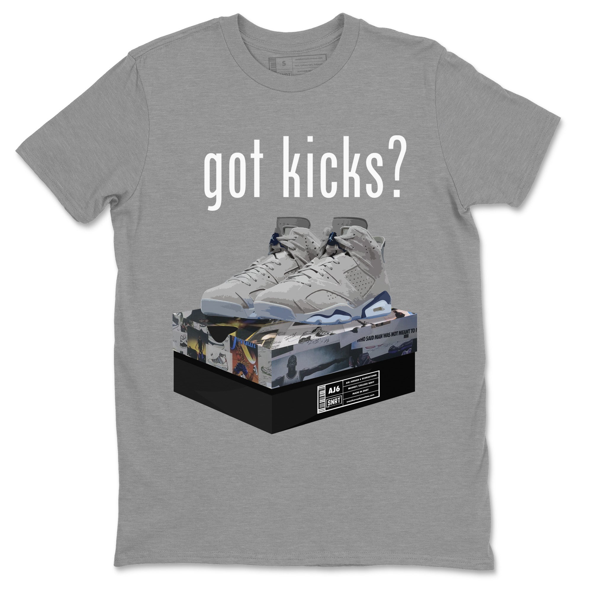 Jordan 6 Georgetown Shirt To Match Jordans Got Kicks Sneaker Tees Jordan 6 Georgetown Drip Gear Zone Sneaker Matching Clothing Unisex Shirts