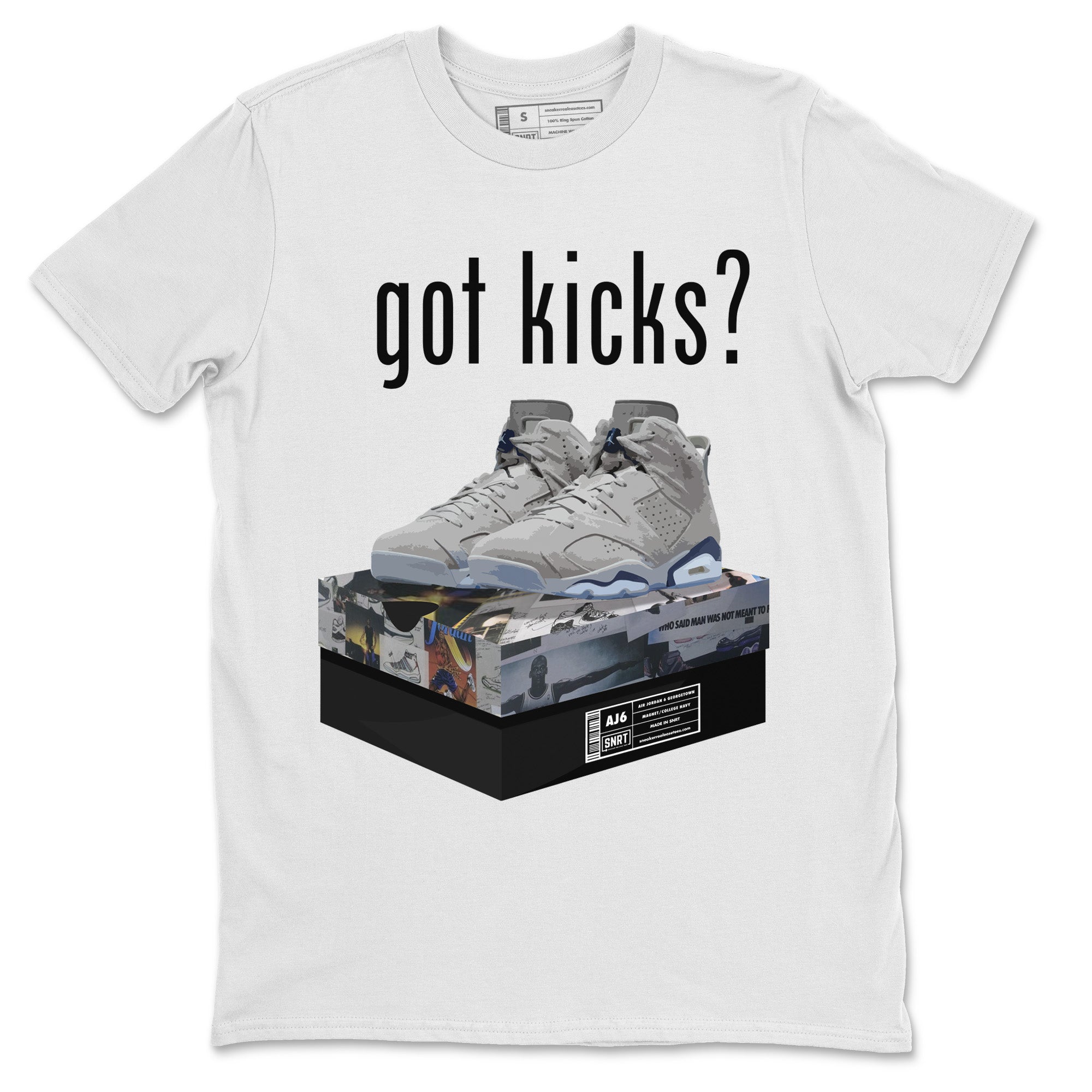 Jordan 6 Georgetown Shirt To Match Jordans Got Kicks Sneaker Tees Jordan 6 Georgetown Drip Gear Zone Sneaker Matching Clothing Unisex Shirts