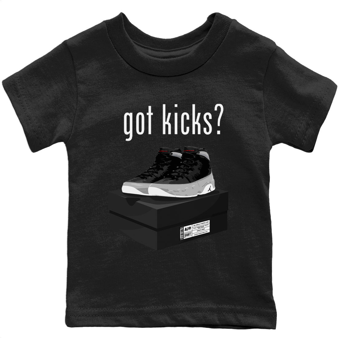 Jordan 9 Particle Grey Shirt To Match Jordans Got Kicks Sneaker Tees Jordan 9 Particle Grey Drip Gear Zone Sneaker Matching Clothing Kids Shirts