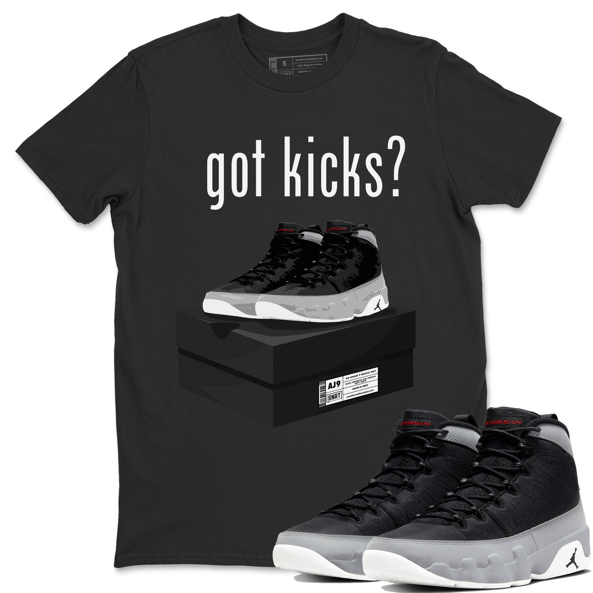 Jordan 9 Particle Grey Shirt To Match Jordans Got Kicks Sneaker Tees Jordan 9 Particle Grey Drip Gear Zone Sneaker Matching Clothing Unisex Shirts