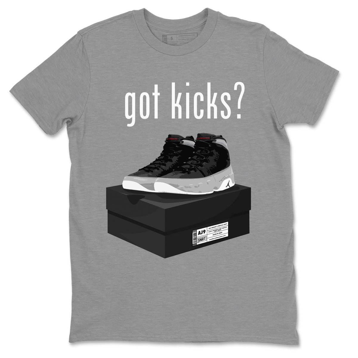 Jordan 9 Particle Grey Shirt To Match Jordans Got Kicks Sneaker Tees Jordan 9 Particle Grey Drip Gear Zone Sneaker Matching Clothing Unisex Shirts