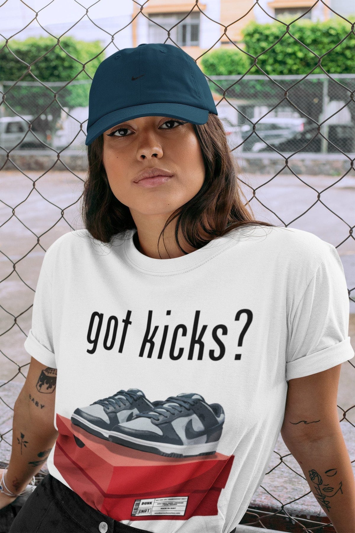 Dunk championship Grey Sneaker Match Tees Got Kicks Sneaker Tees Dunk championship Grey Jordan to match sneaker T-Shirt Crew Neck Shirts