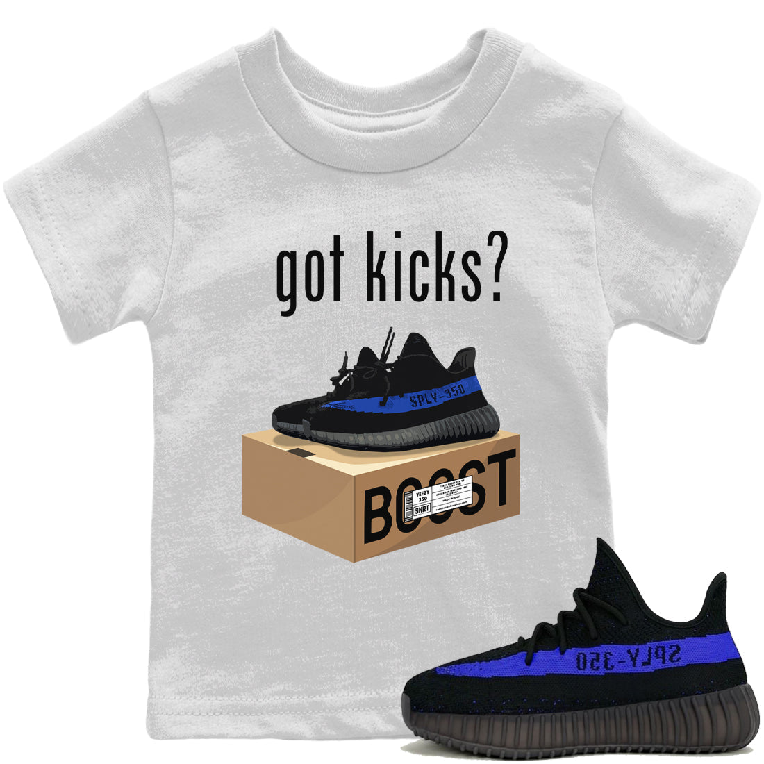 Yeezy 350 Dazzling Blue Shirt To Match Jordans Got Kicks Sneaker Tees Yeezy 350 Dazzling Blue Drip Gear Zone Sneaker Matching Clothing Kids Shirts