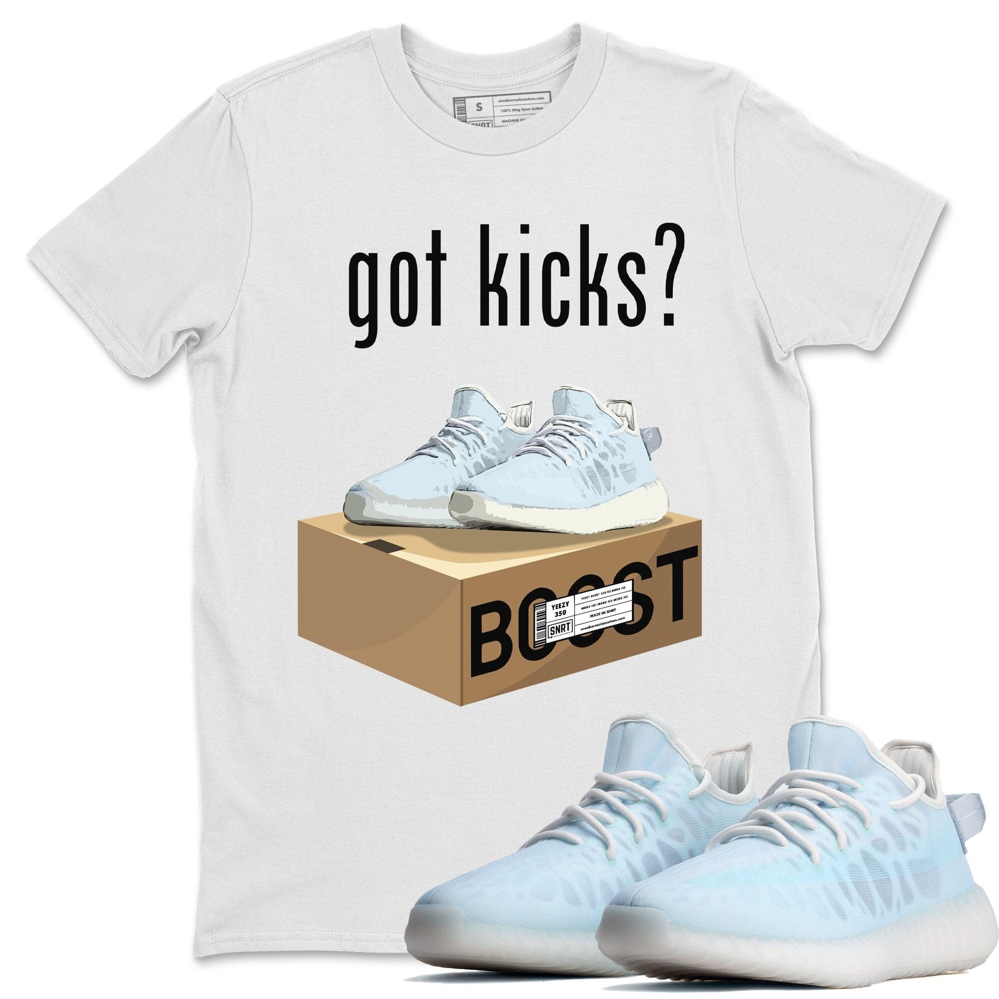 Yeezy 350 Mono Ice Shirt To Match Jordans Got Kicks Sneaker Tees Yeezy 350 Mono Ice Drip Gear Zone Sneaker Matching Clothing Unisex Shirts