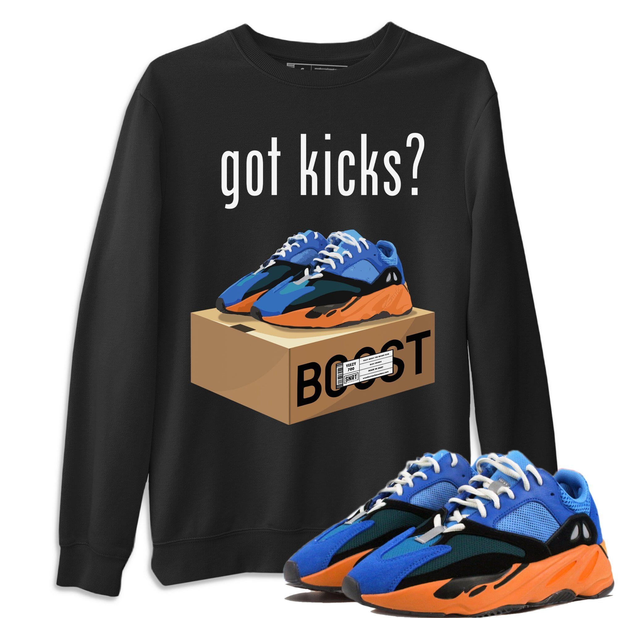 Yeezy 700 Bright Blue Shirt To Match Jordans Got Kicks Sneaker Tees Yeezy 700 Bright Blue Drip Gear Zone Sneaker Matching Clothing Unisex Shirts