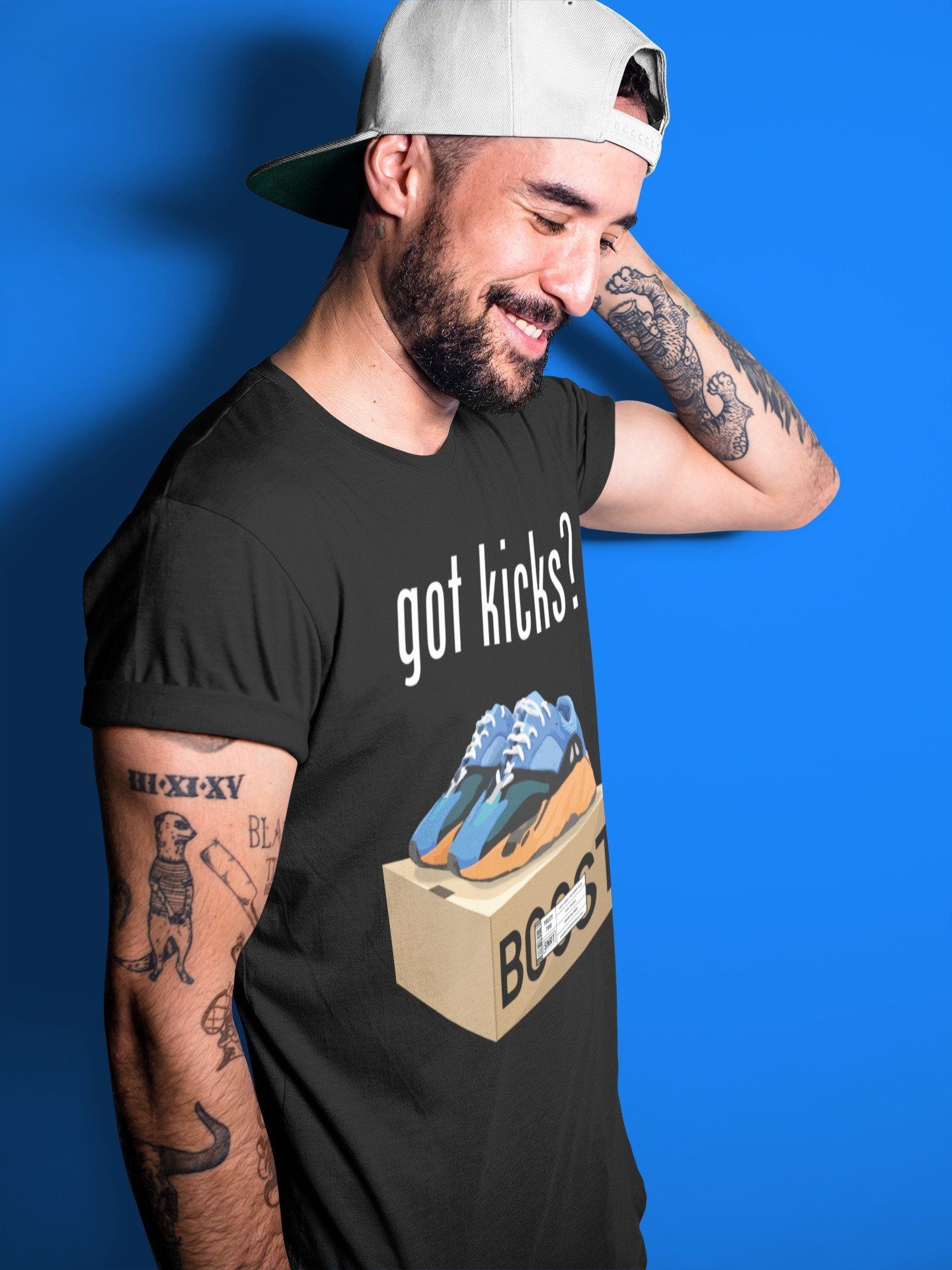 Yeezy 700 Bright Blue Shirt To Match Jordans Got Kicks Sneaker Tees Yeezy 700 Bright Blue Drip Gear Zone Sneaker Matching Clothing Unisex Shirts