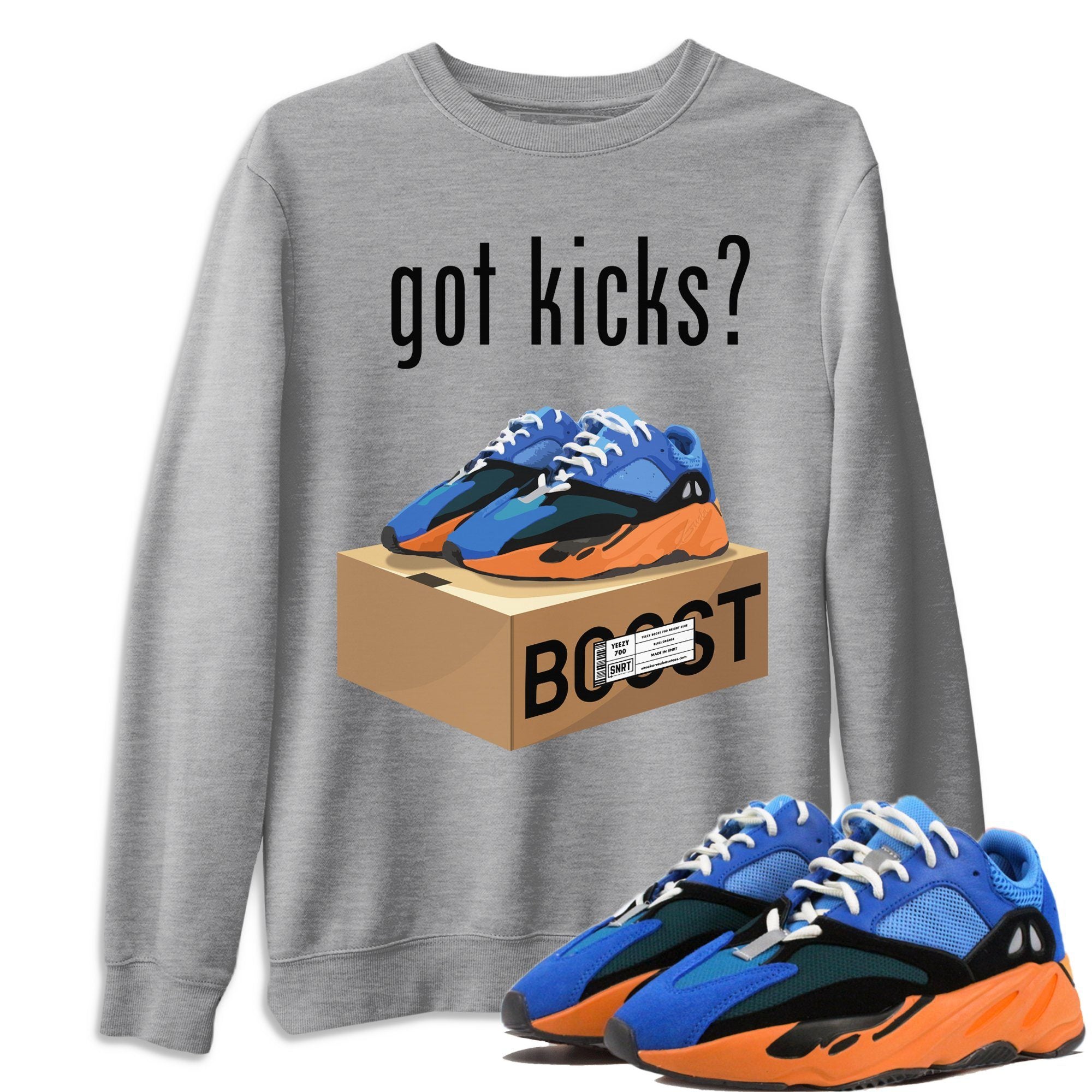 Yeezy 700 Bright Blue Shirt To Match Jordans Got Kicks Sneaker Tees Yeezy 700 Bright Blue Drip Gear Zone Sneaker Matching Clothing Unisex Shirts