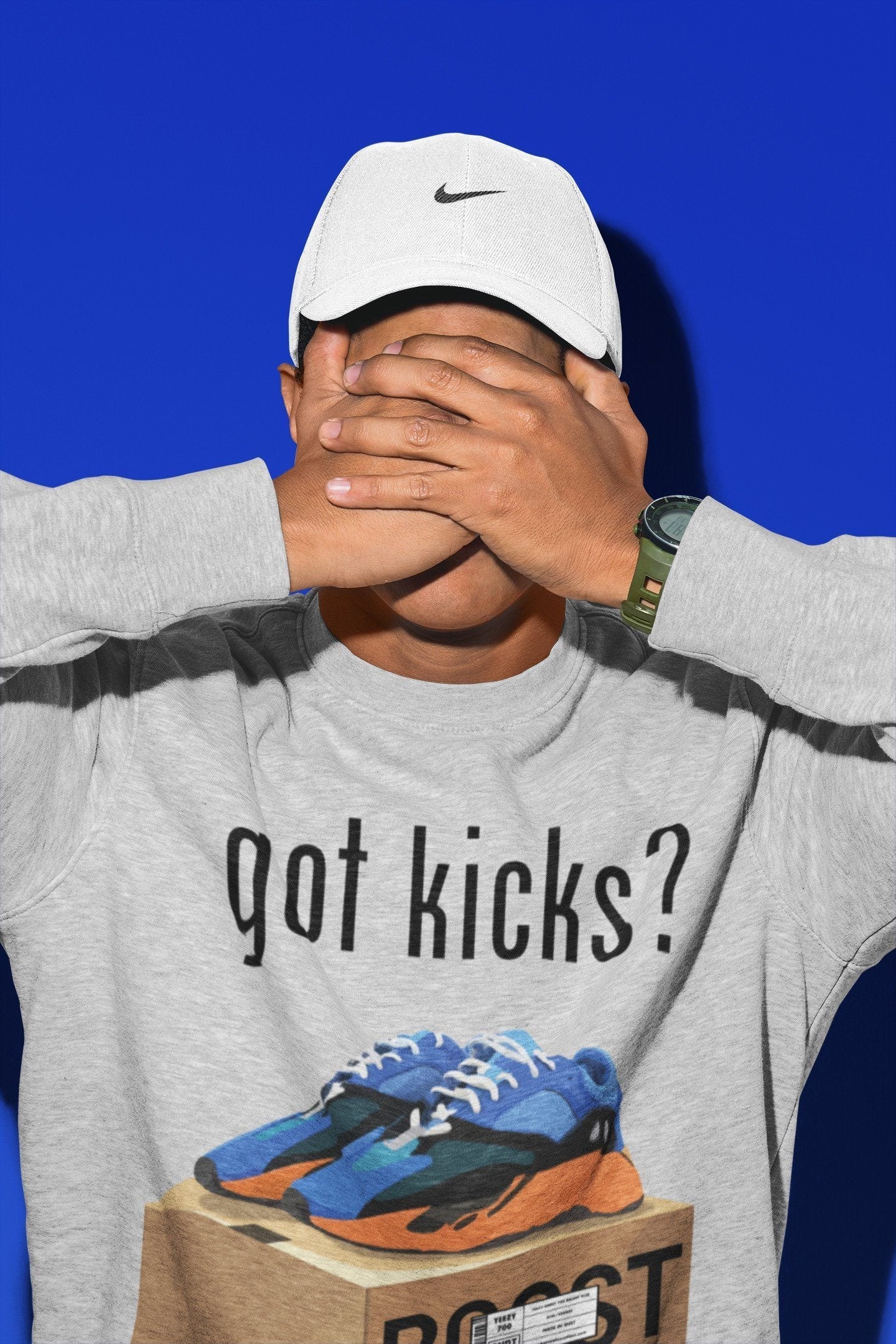 Yeezy 700 Bright Blue Shirt To Match Jordans Got Kicks Sneaker Tees Yeezy 700 Bright Blue Drip Gear Zone Sneaker Matching Clothing Unisex Shirts