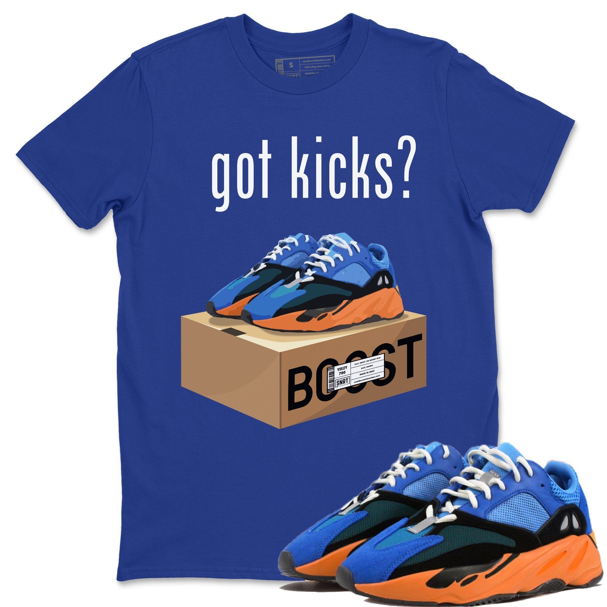 Yeezy 700 Bright Blue Shirt To Match Jordans Got Kicks Sneaker Tees Yeezy 700 Bright Blue Drip Gear Zone Sneaker Matching Clothing Unisex Shirts