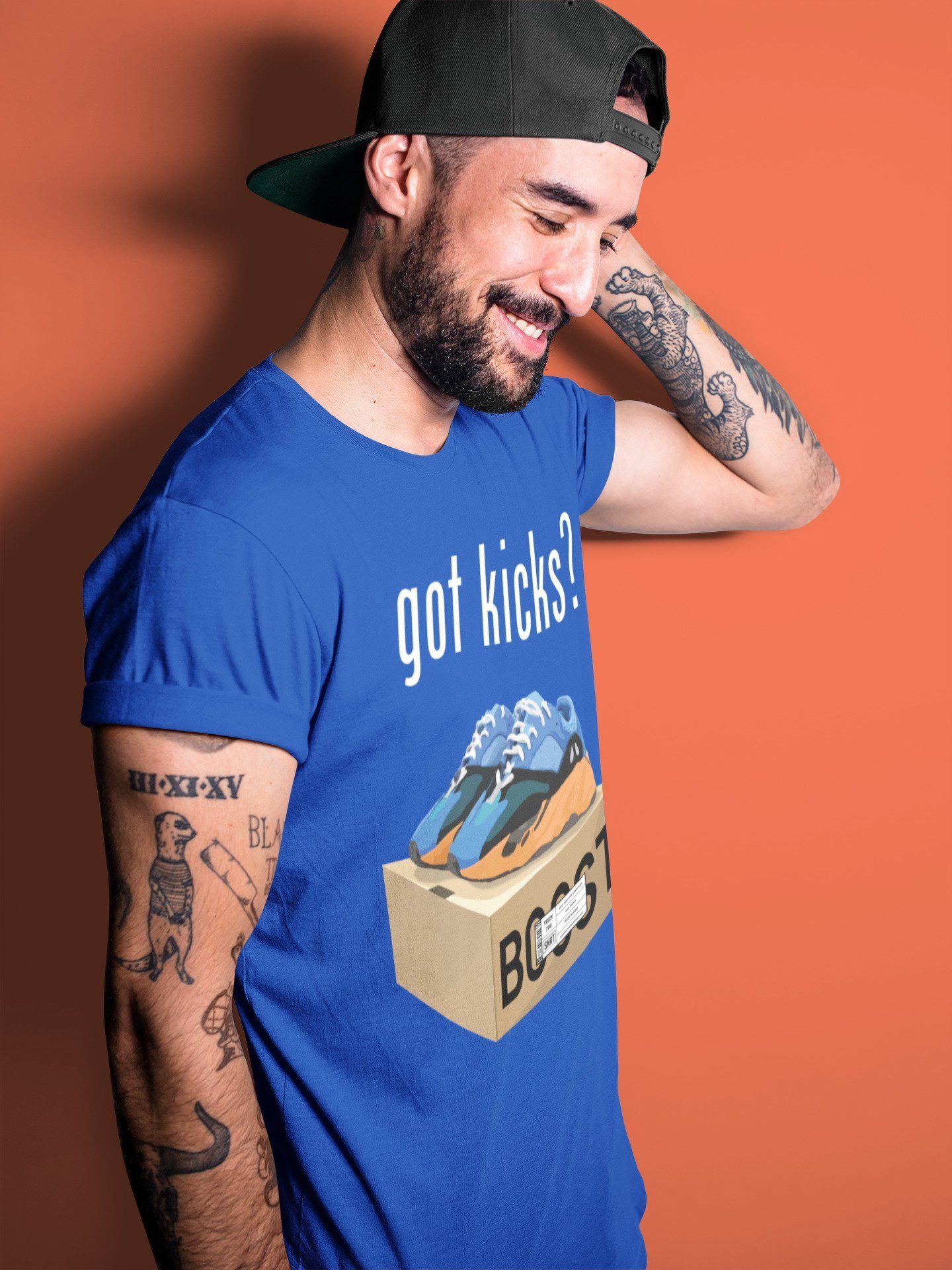 Yeezy 700 Bright Blue Shirt To Match Jordans Got Kicks Sneaker Tees Yeezy 700 Bright Blue Drip Gear Zone Sneaker Matching Clothing Unisex Shirts