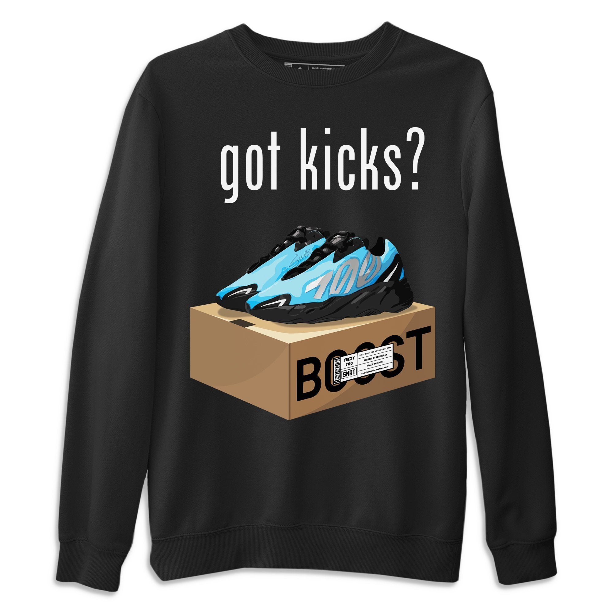 Yeezy 700 Bright Cyan Shirt To Match Jordans Got Kicks Sneaker Tees Yeezy 700 Bright Cyan Drip Gear Zone Sneaker Matching Clothing Unisex Shirts