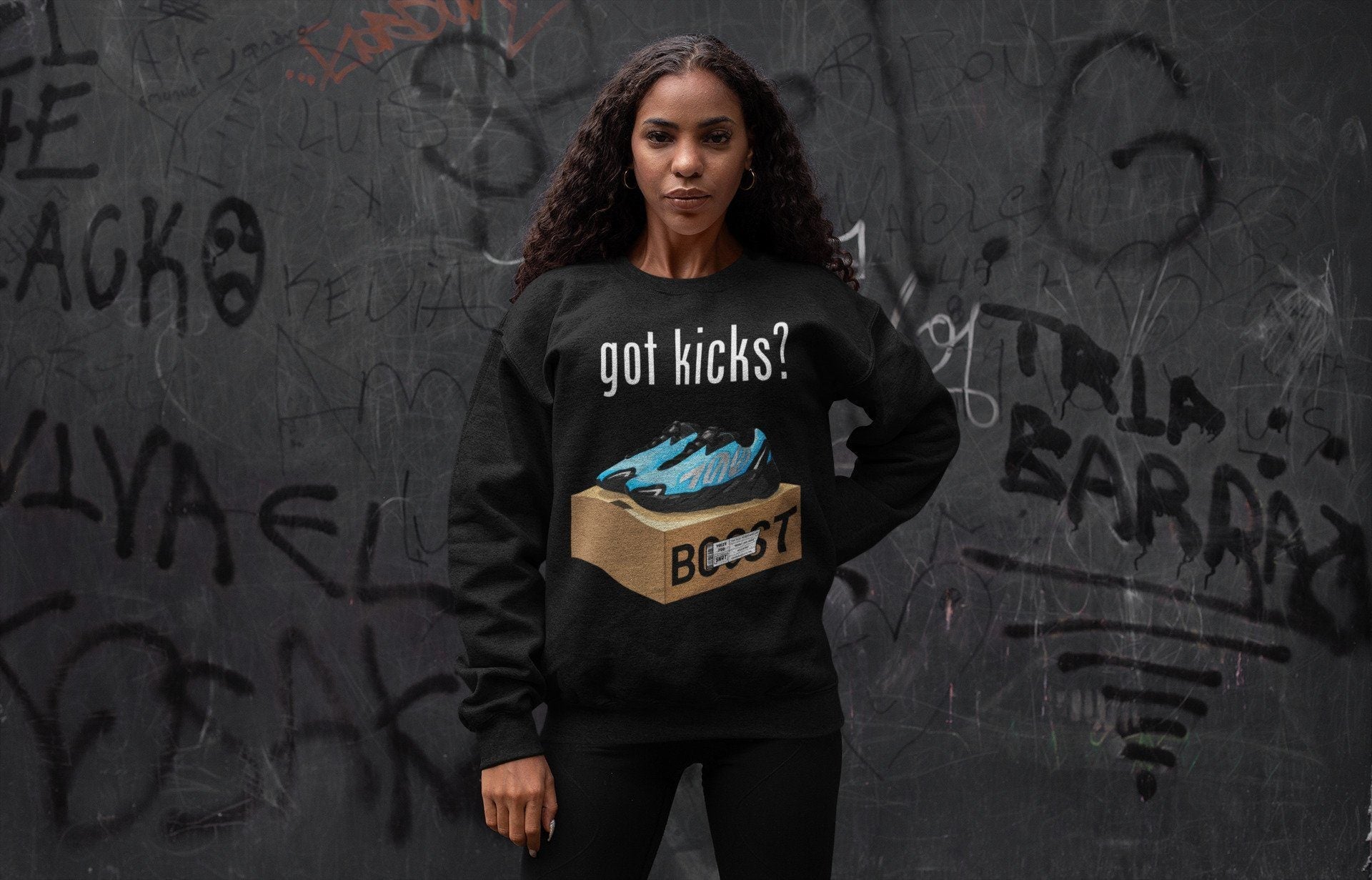 Yeezy 700 Bright Cyan Shirt To Match Jordans Got Kicks Sneaker Tees Yeezy 700 Bright Cyan Drip Gear Zone Sneaker Matching Clothing Unisex Shirts