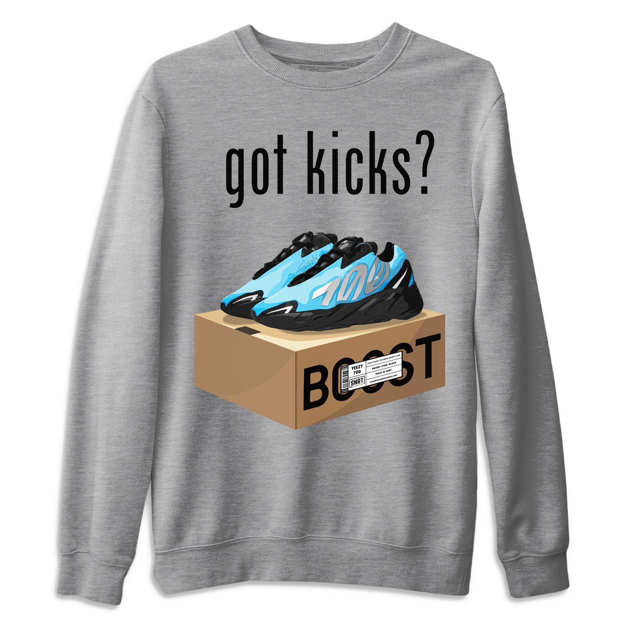 Yeezy 700 Bright Cyan Shirt To Match Jordans Got Kicks Sneaker Tees Yeezy 700 Bright Cyan Drip Gear Zone Sneaker Matching Clothing Unisex Shirts