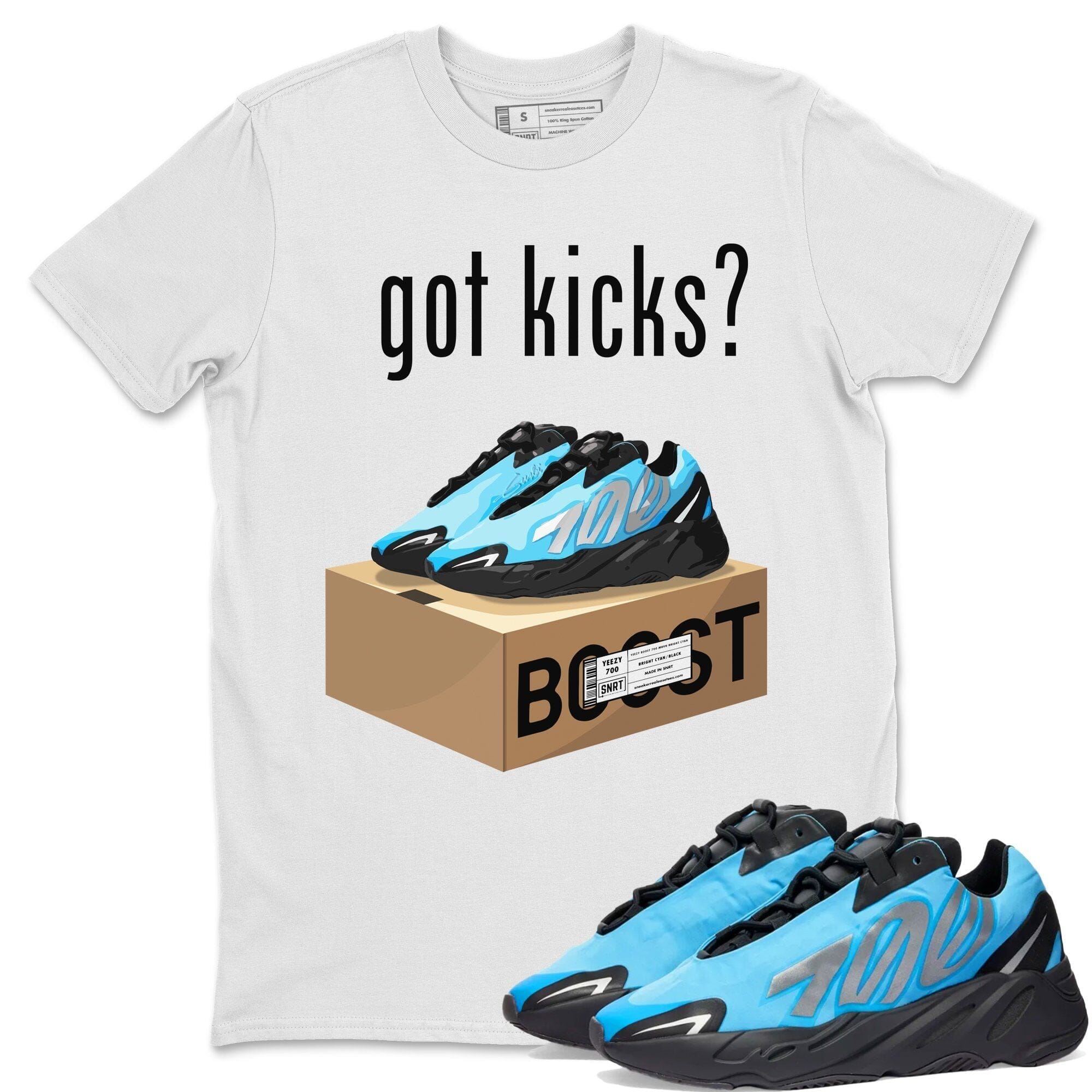 Yeezy 700 Bright Cyan Shirt To Match Jordans Got Kicks Sneaker Tees Yeezy 700 Bright Cyan Drip Gear Zone Sneaker Matching Clothing Unisex Shirts