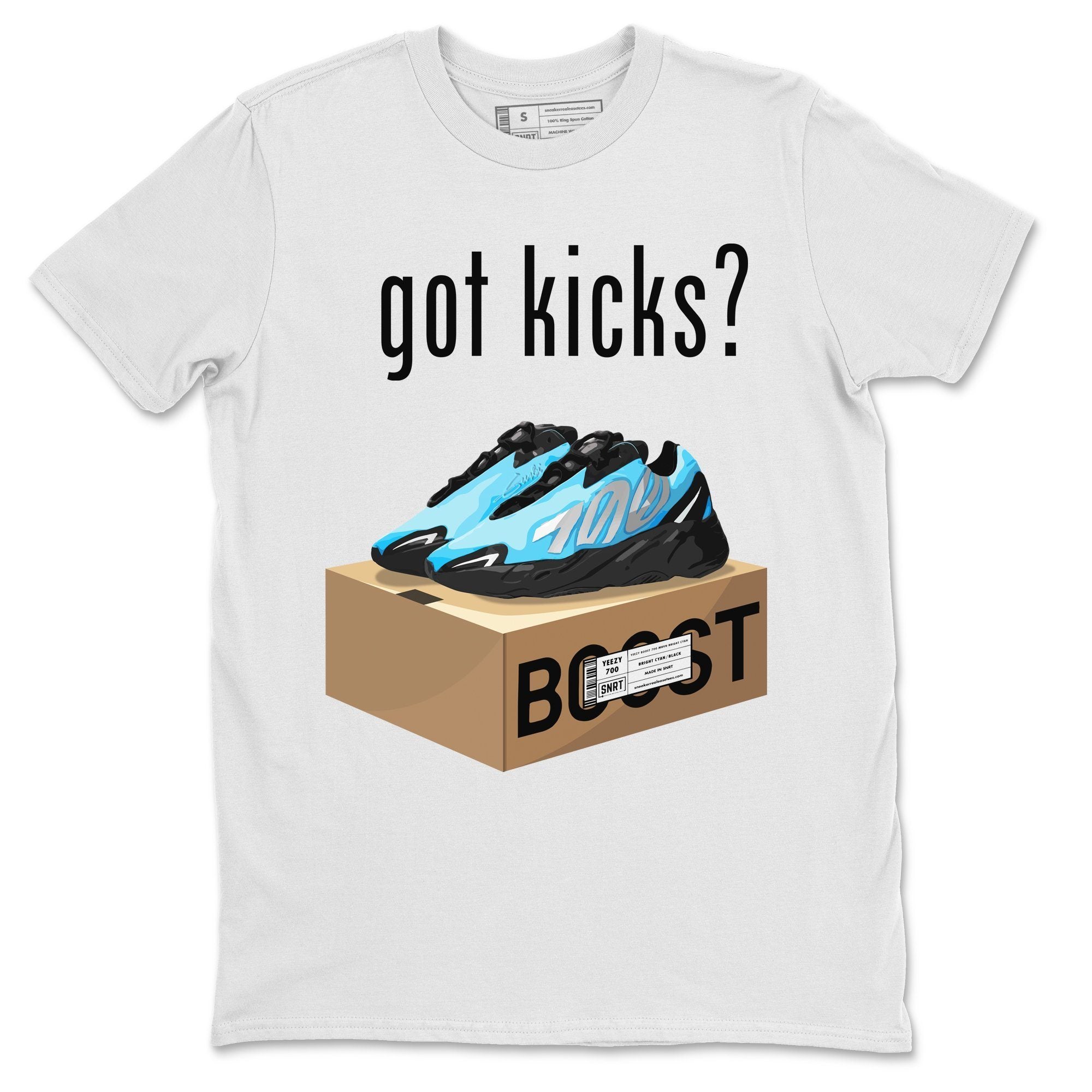 Yeezy 700 Bright Cyan Shirt To Match Jordans Got Kicks Sneaker Tees Yeezy 700 Bright Cyan Drip Gear Zone Sneaker Matching Clothing Unisex Shirts